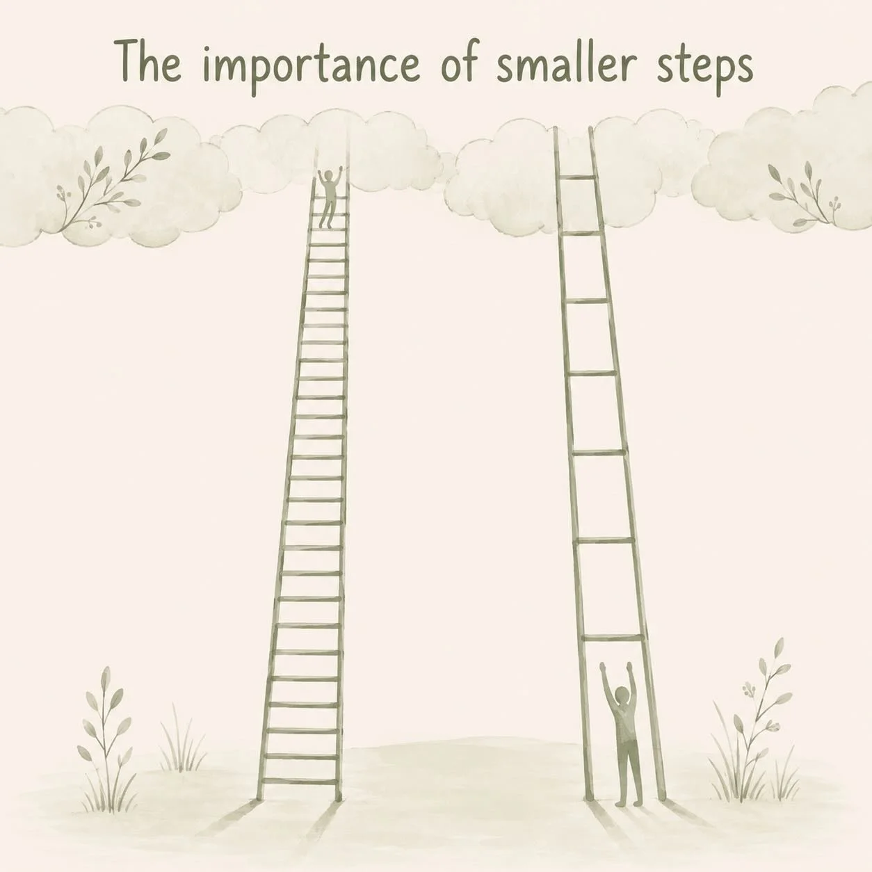 It takes small steps to reach big goals. It takes small moments of success to make progress. Every step forward, no matter how small is a step forward.  One moment, one step, one breath at a time - you&rsquo;ve got this!  #wellbeing #breathe #mindful