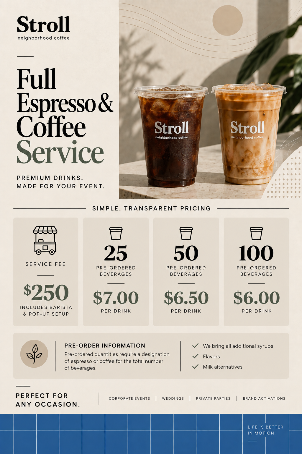 ESPRESSO & COFFEE SERVICE