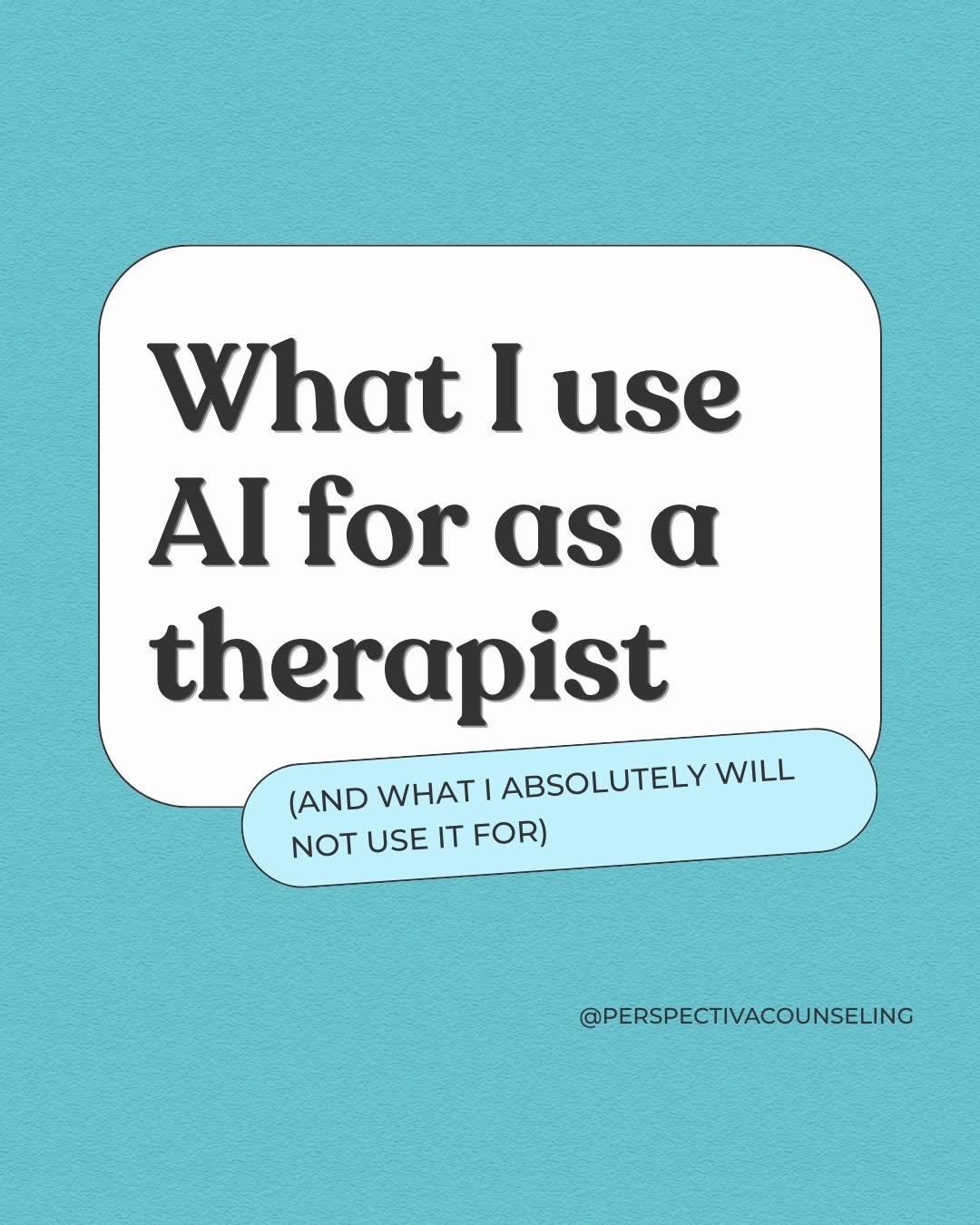 Since a few days ago, I gave the reasons why I don't love AI as a therapist, I figured I would share what I do use AI and ChatGPT for. I find it great for tools like worksheets, mediation/groundwork/breathing exercises, and schedules for tasks that j