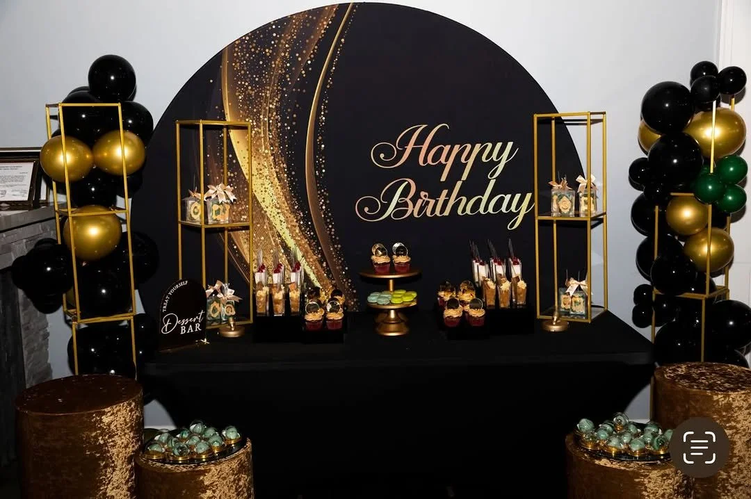Black &amp; Gold Themed Birthday