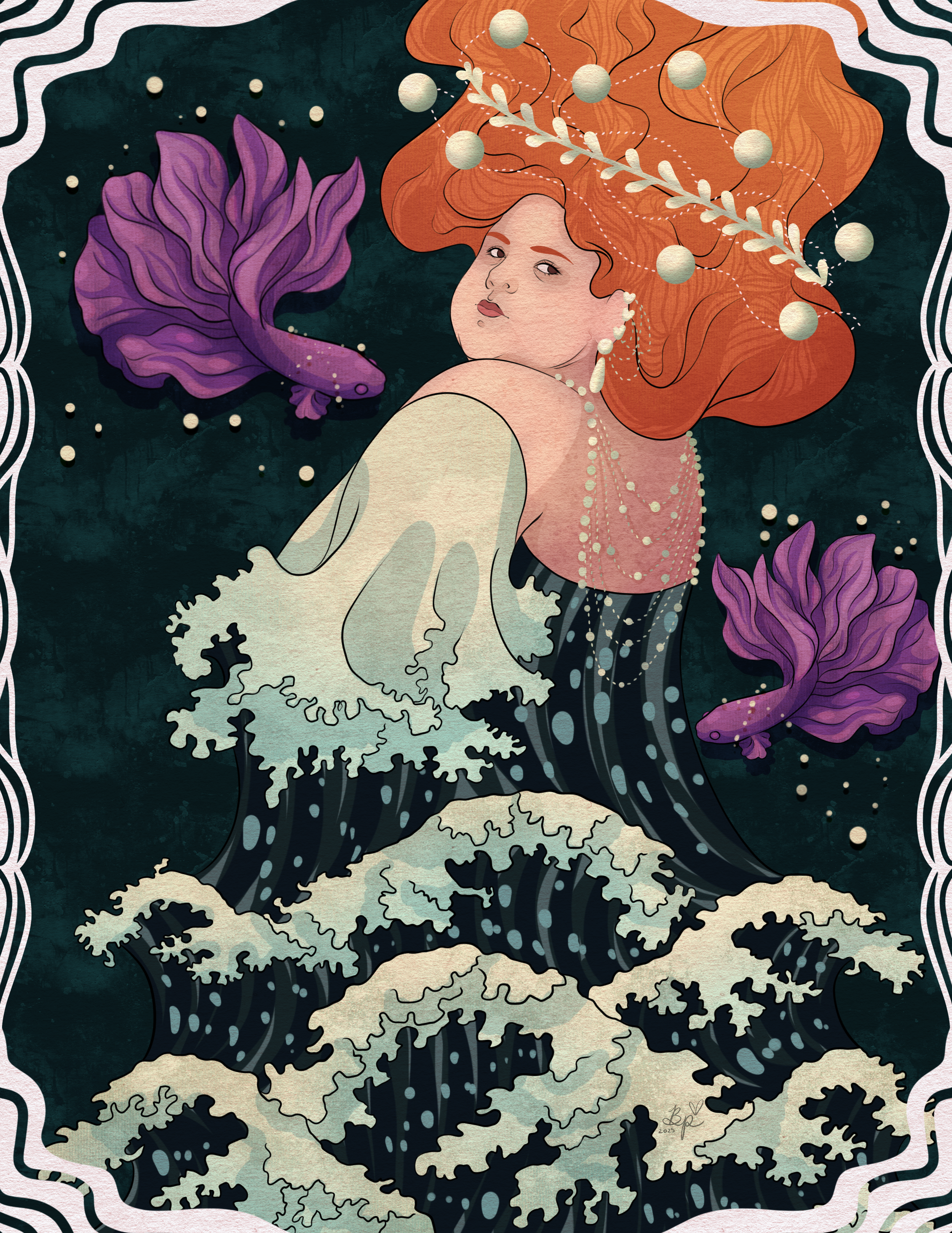 Maiden of Flow, 2025 (Inspired by Hokusai's Waves)