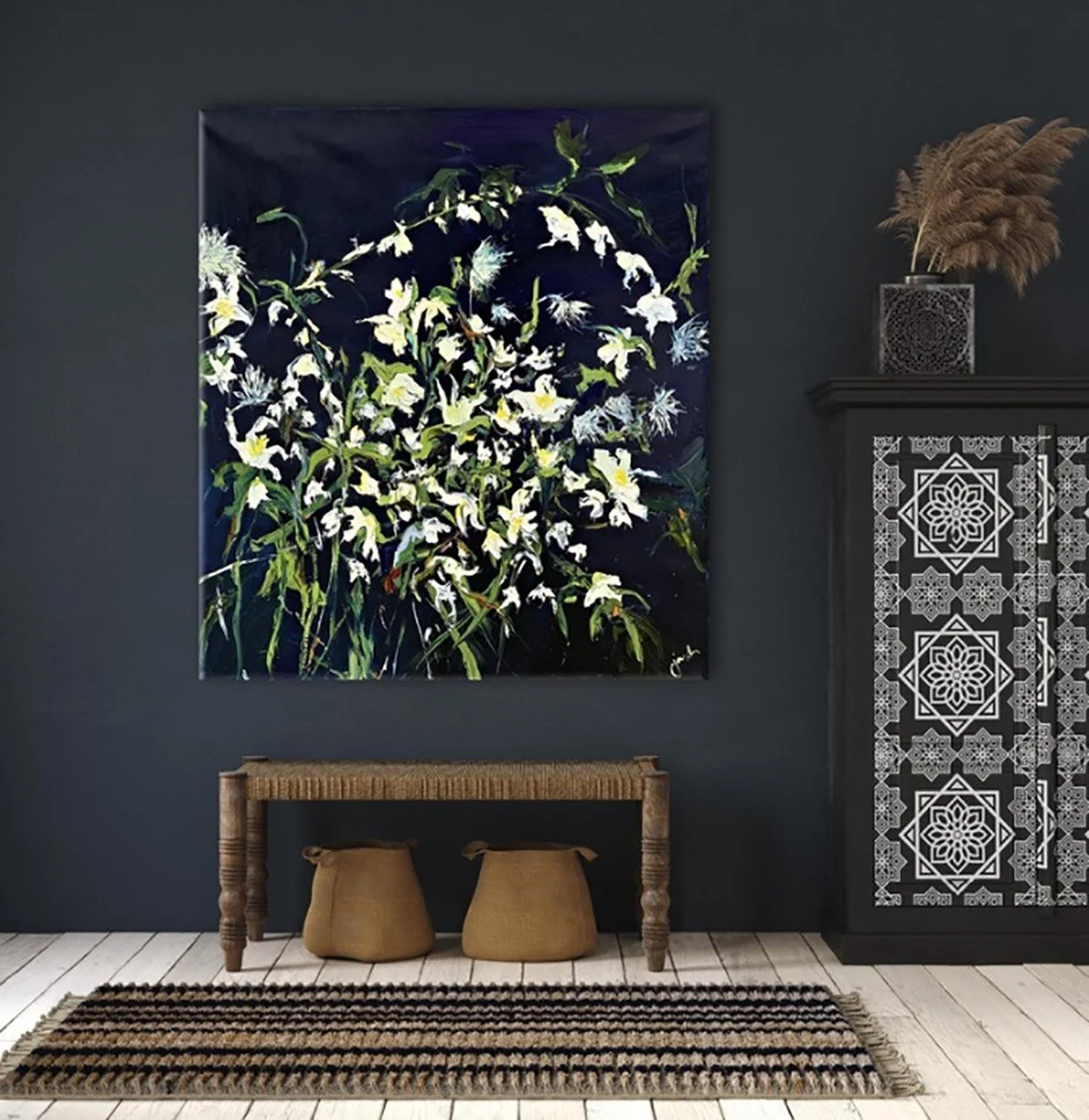 SOLD - 'Moonlit Dip', Oil on Italian Linen
122.5 x 137.5