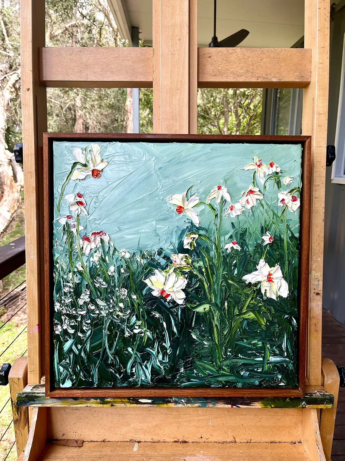 SOLD - 'Midnight by Candlelight', 43cm x 43cm, Oil on Linen, Framed
