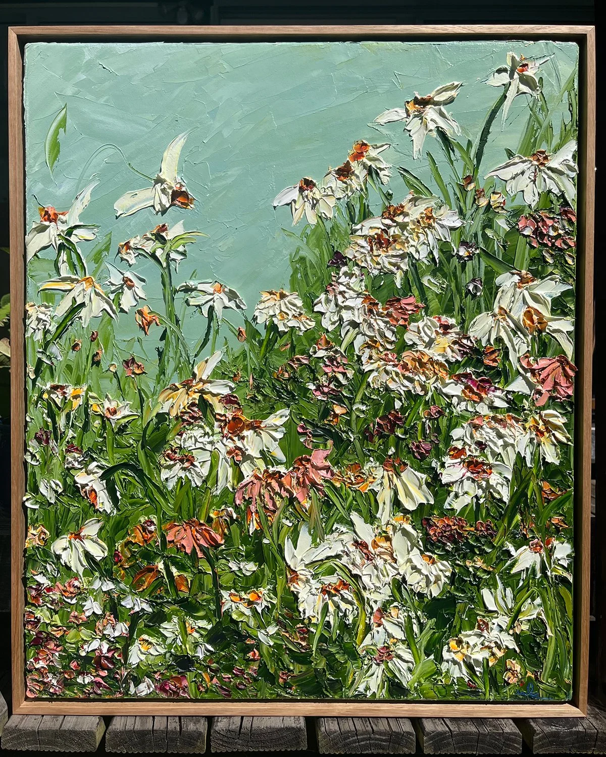 SOLD - Donation to raise funds for the RFDS, 2025 Ball. Oil painting on linen, 65cm x 55cm, Framed in blackwood.