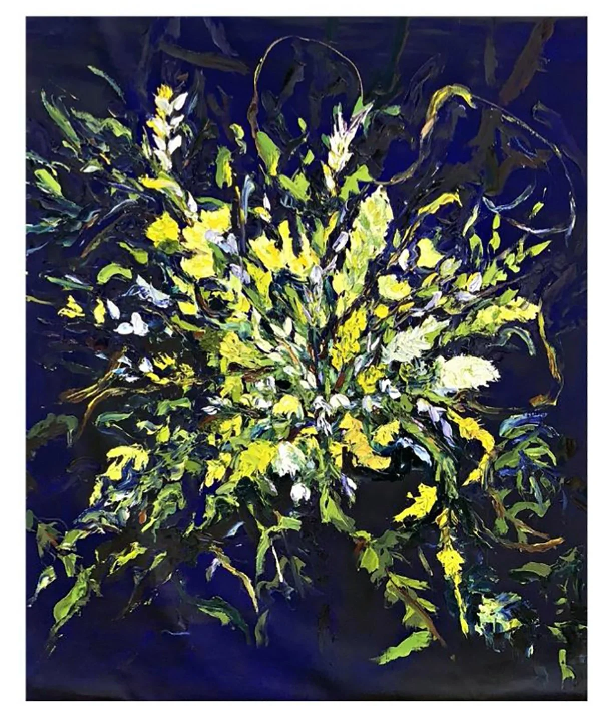 SOLD - 'Hill Top Walks on a Windy Day', Oil on Italian Linen, 115 x 140cm