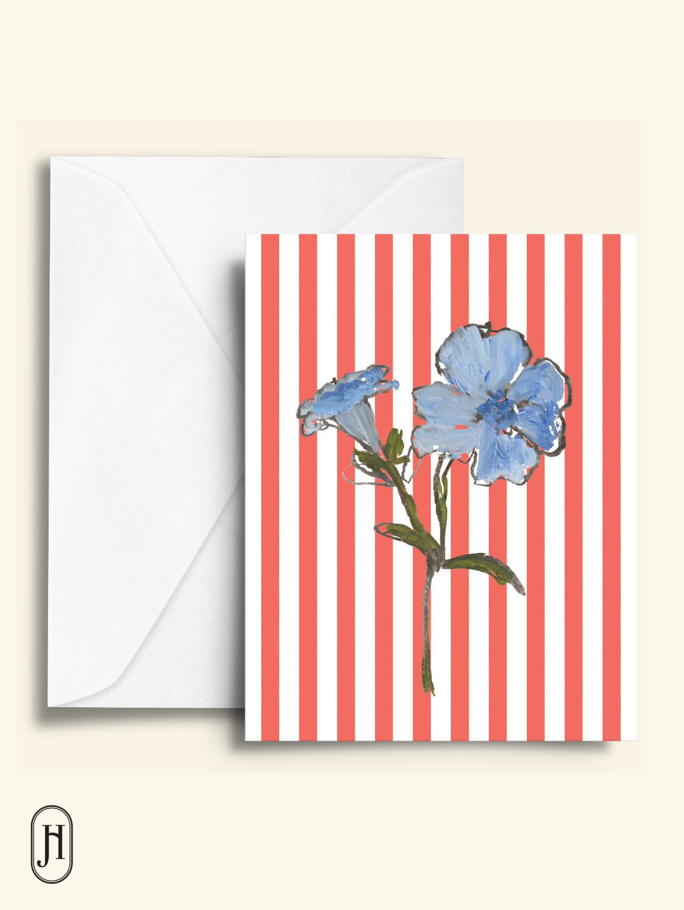 Jamila Hume greeting card red stripe blue flower.jpg