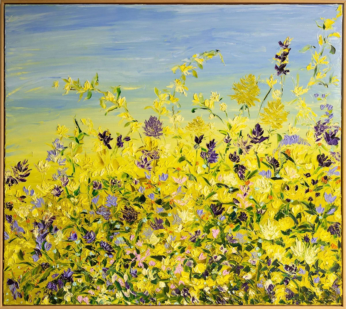 SOLD - 'Dance of the Monarchs', 137.5cm x 124cm, Oil on Linen, Framed