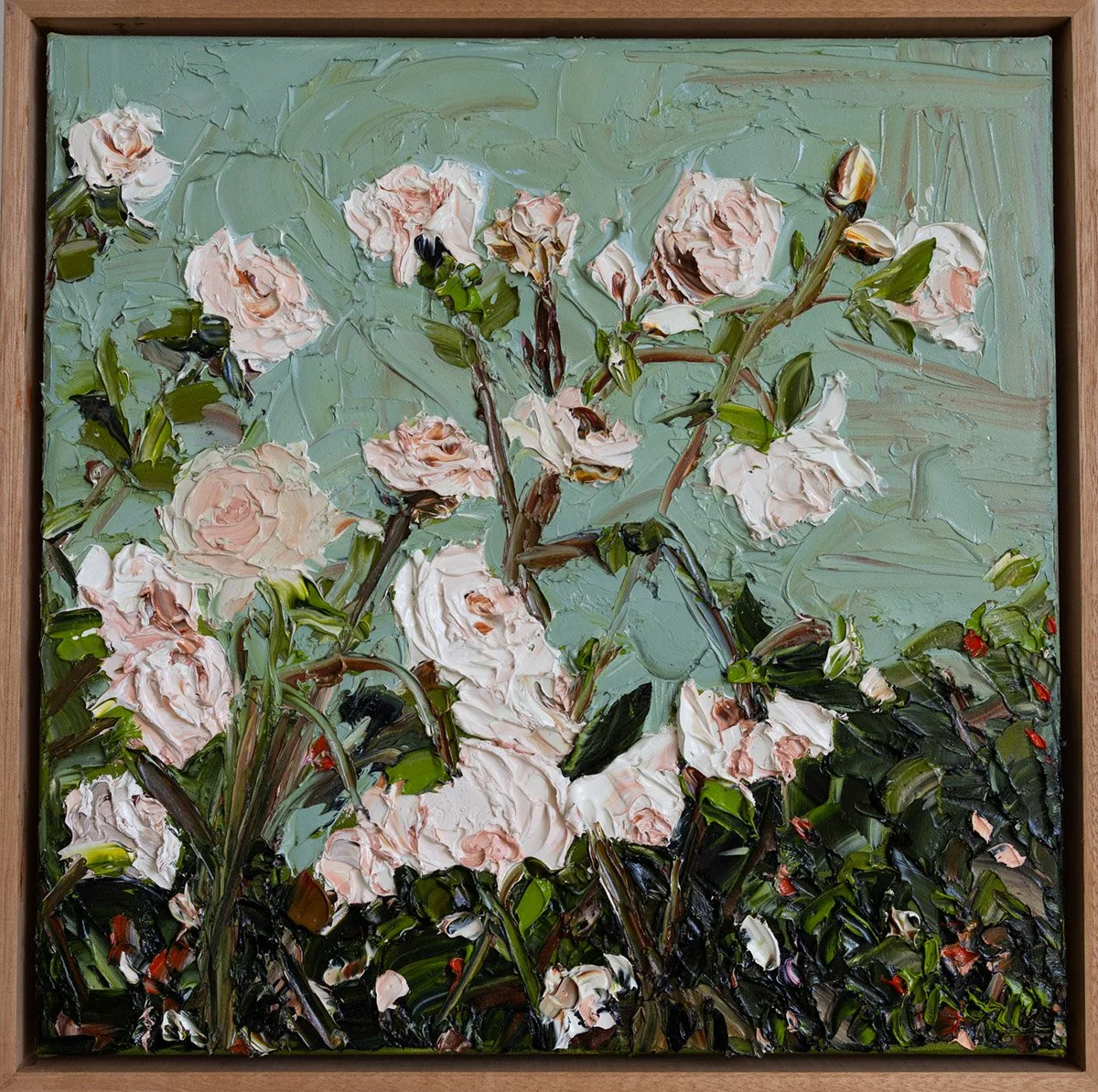 SOLD - 'Gardener's Dream II', 43cm x 43cm, Oil on Linen, Framed