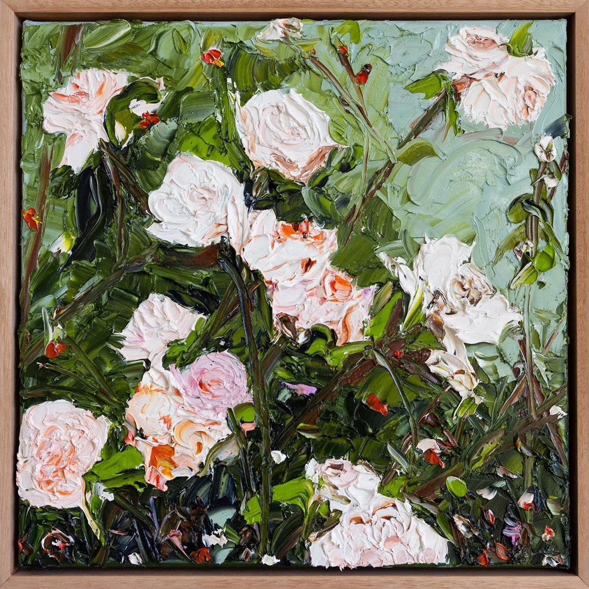 SOLD - 'Gardener's Dream I', 43cm x 43cm, Oil on Linen, Framed