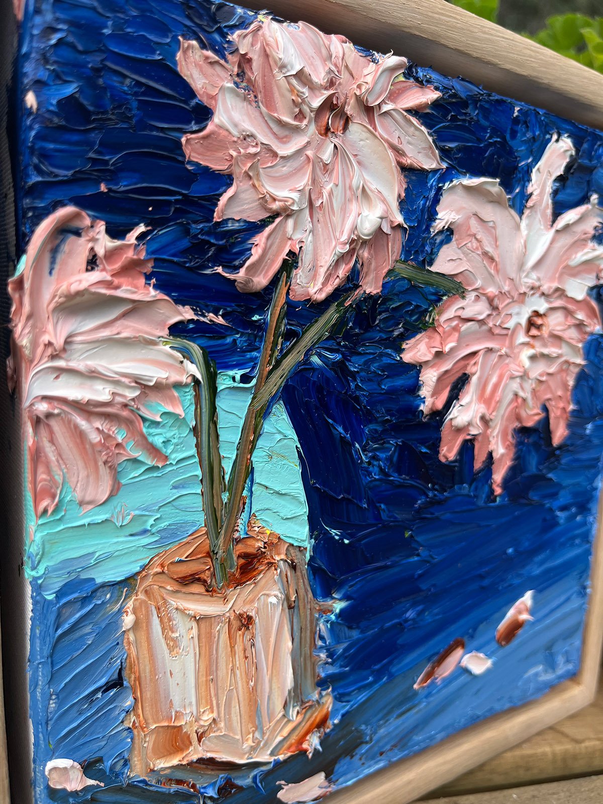 'Dahlias with an Ocean View' (detail)