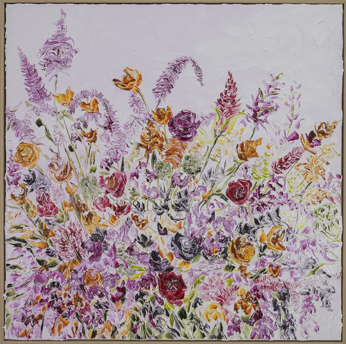 SOLD - 'If by Chance', 110 cm x 110cm, Oil on Italian Linen, Framed in Oak
