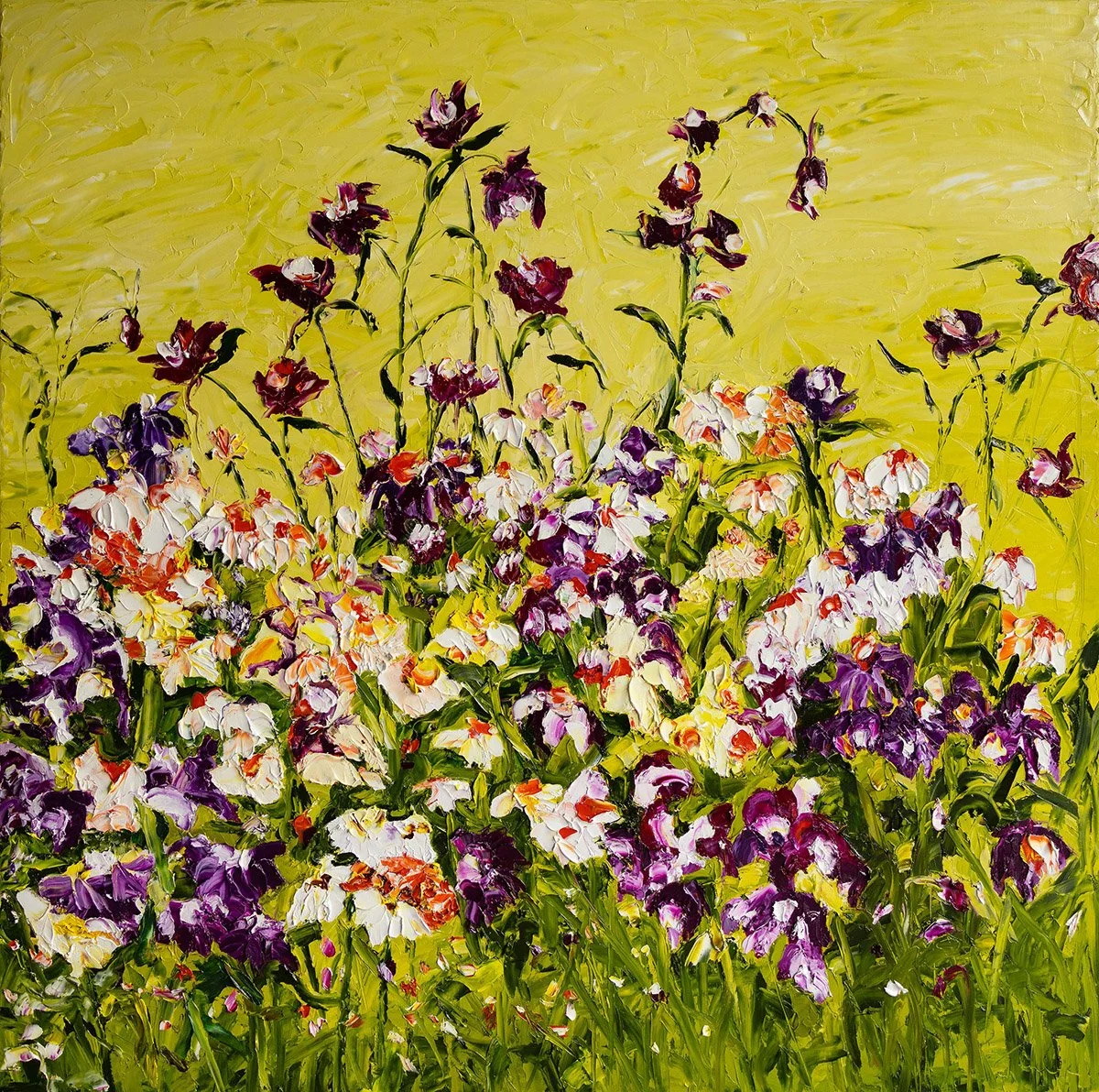 SOLD - 'Nestled in Beauty', Oil on Linen, Framed 126cm x 120cm