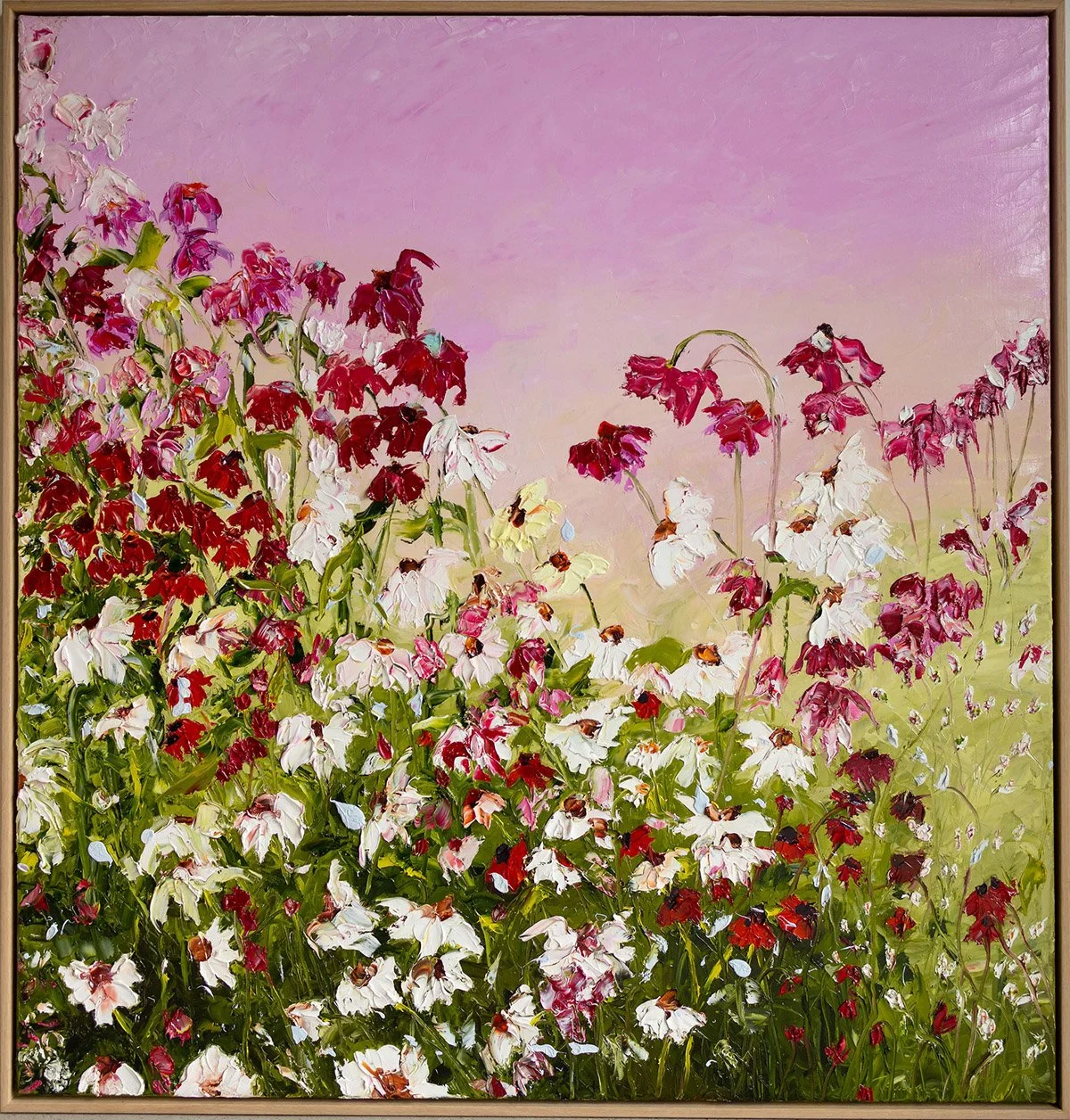 SOLD - 'And We Danced', Oil on Linen; Framed 126cm x 120cm