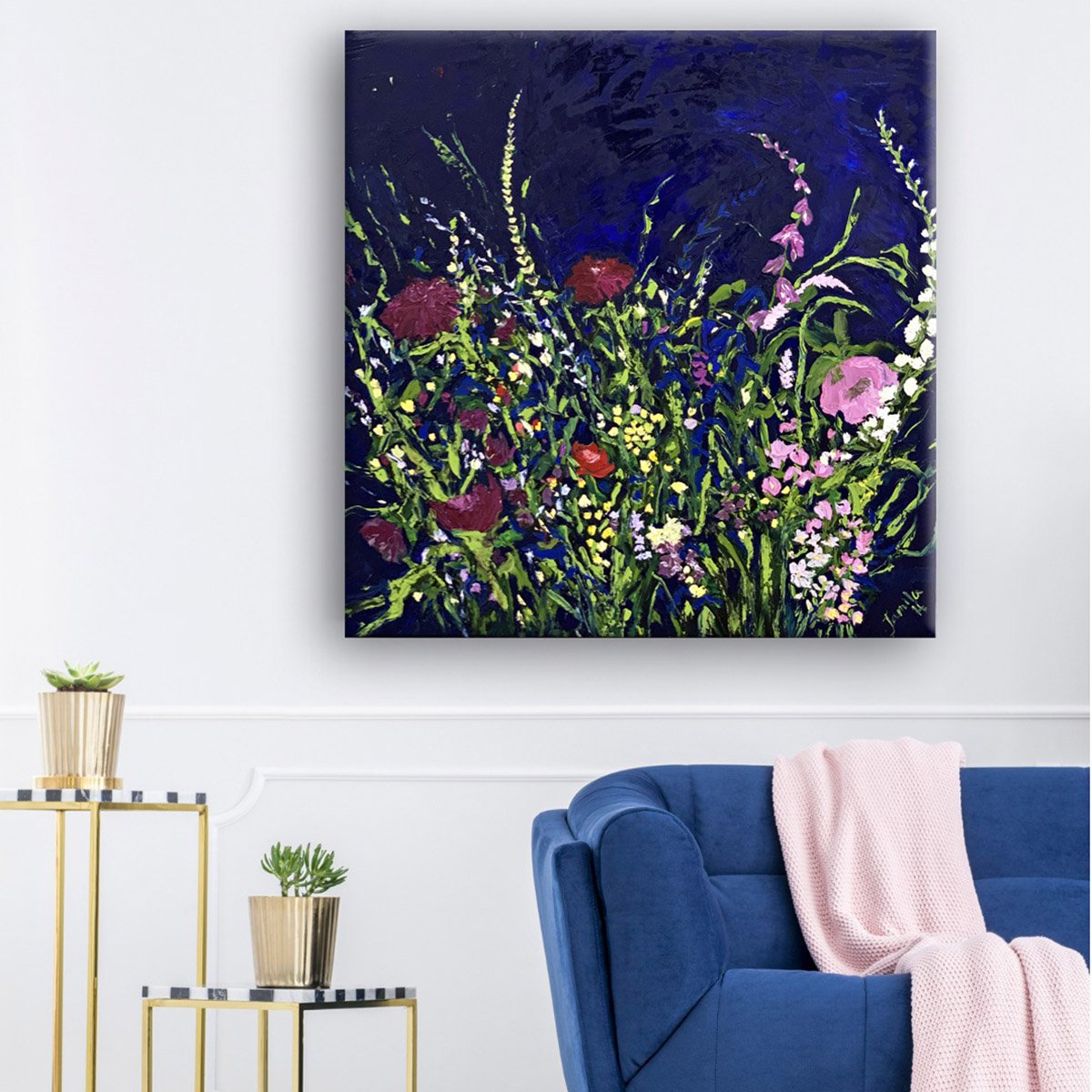 SOLD - 'Blue Iris', Oil on Italian Linen
92.5 x 94.5