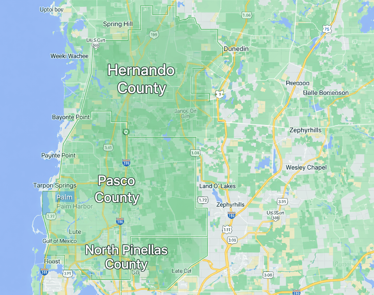 Diane's Estate Sales Services Area Map