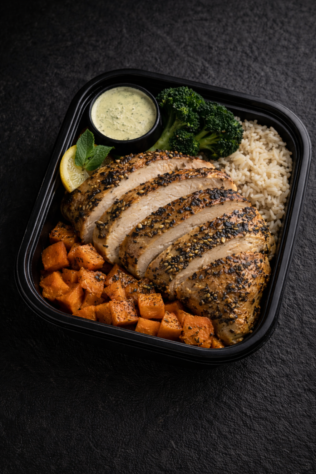Signature Grilled Chicken Bowl-Lemon Herbs Yogurt Sauce