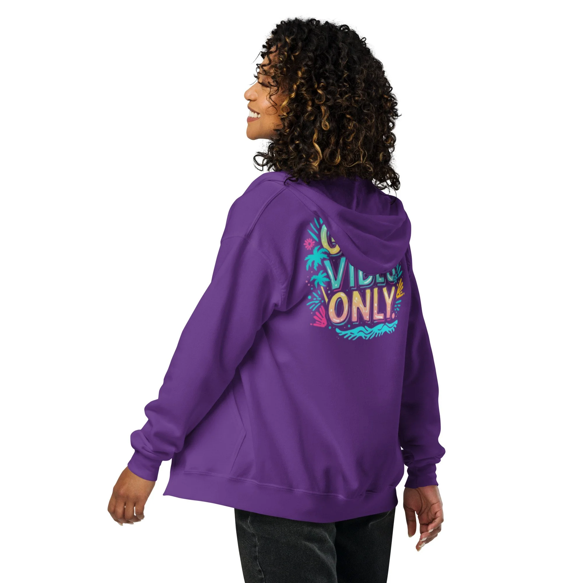Good Vibes zip hoodie