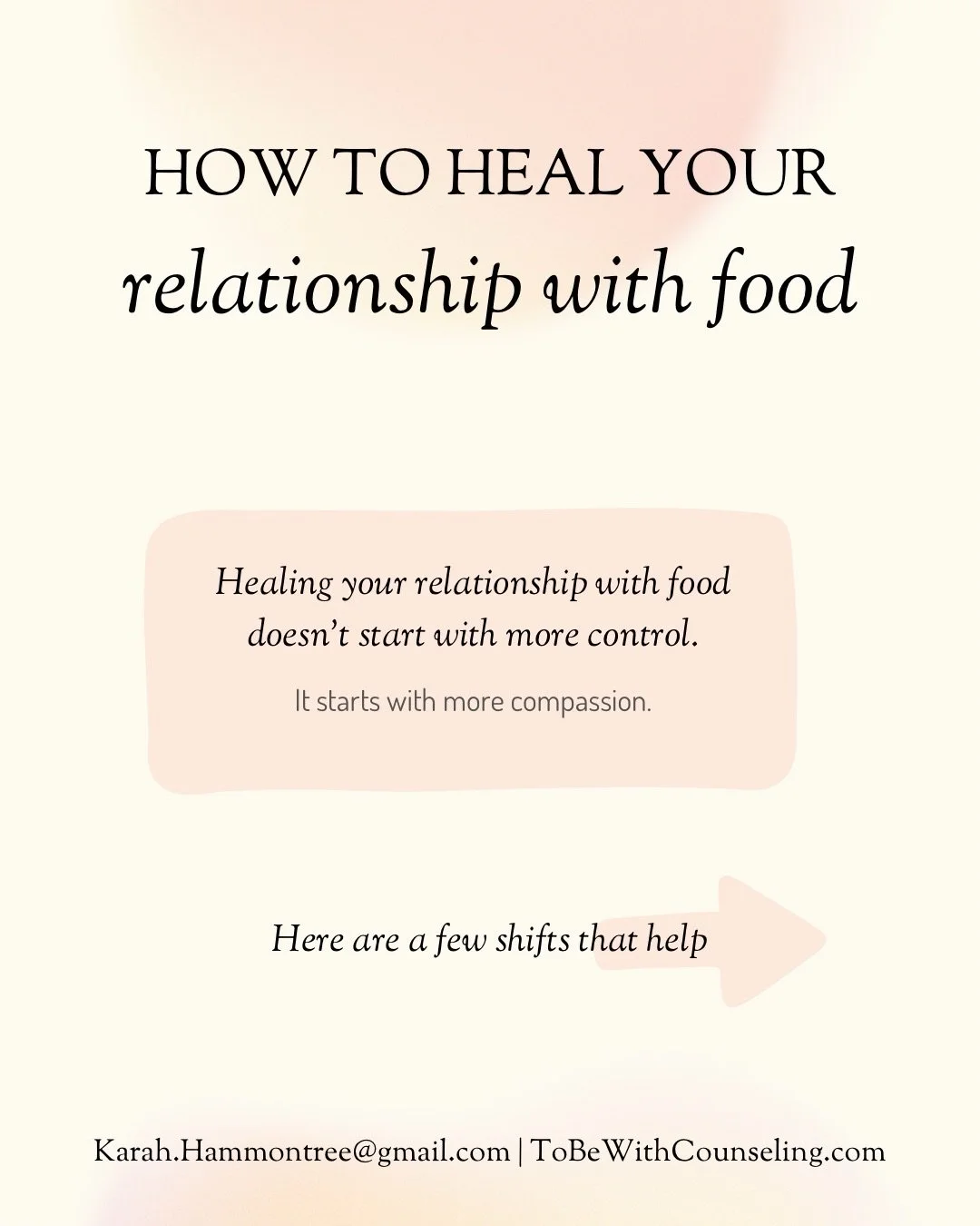 Your relationship with food can become peaceful. Not through punishment &mdash; through trust, nourishment, and patience. 

&bull;
&bull;
&bull;

Ready to heal in a deeper, embodied way?

We have spots available for virtual therapy, individual equine