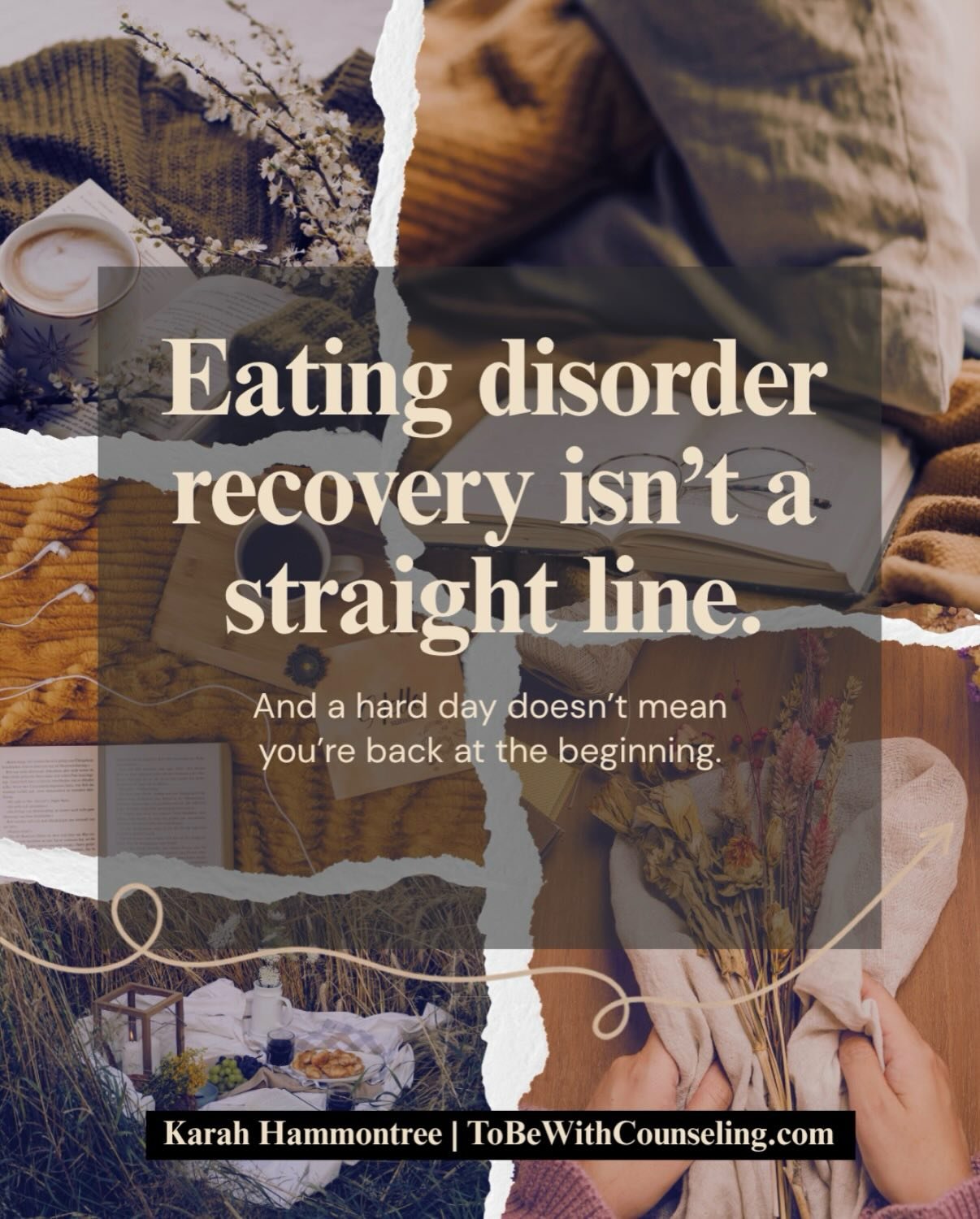 Recovery isn&rsquo;t a straight line. 🤍

One of the biggest misconceptions about eating disorder recovery is that once you start getting better, you should never struggle again.

But recovery is not perfection.

There may be days when you feel stron