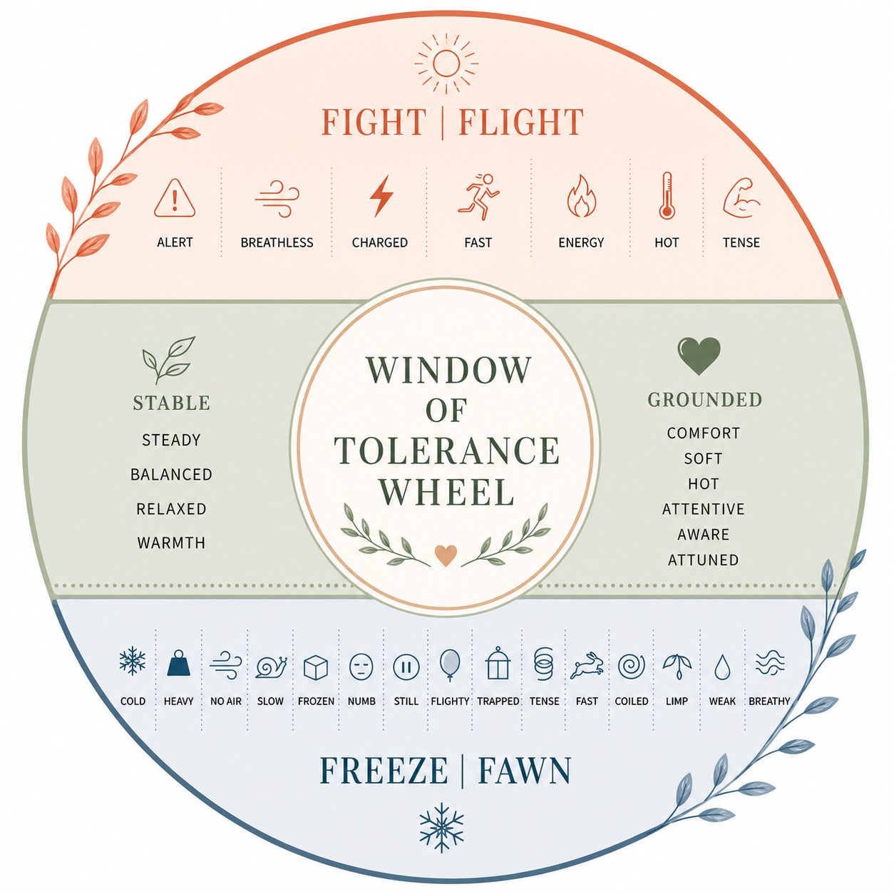 Window of Tolerance Wheel