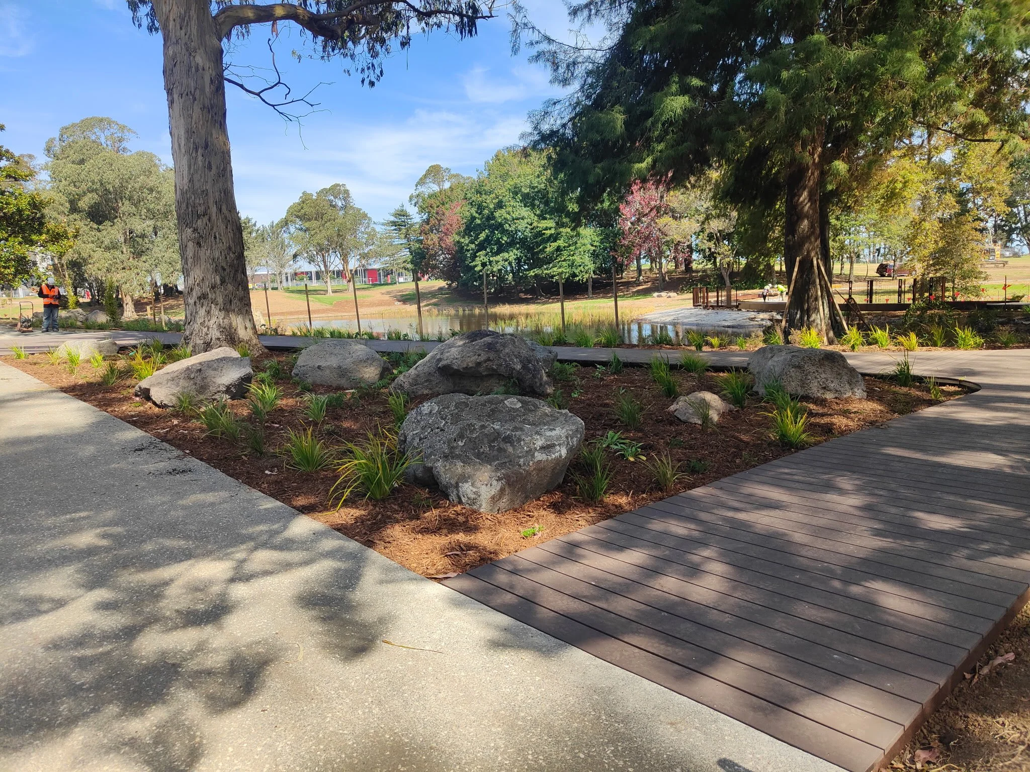 Results of a community planting day. 