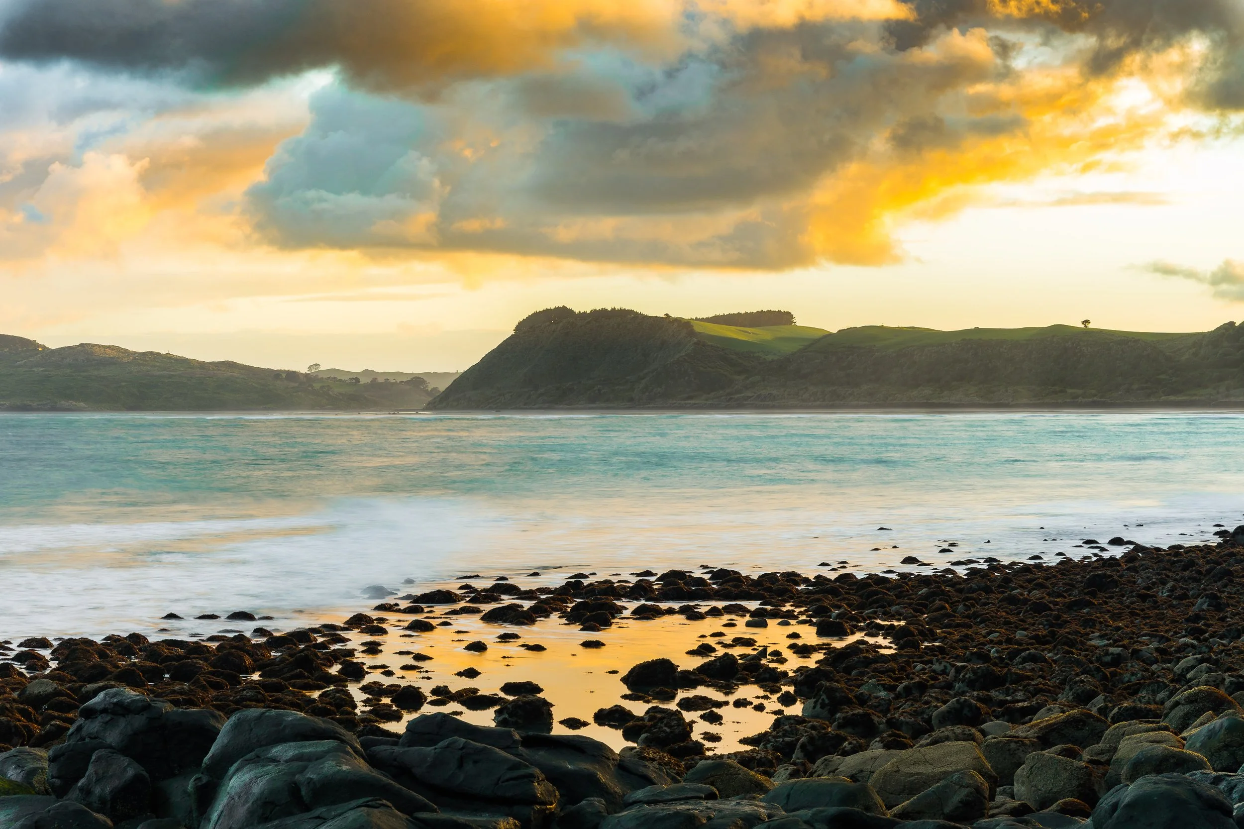 Raglan Sunrise Beach Fine Art Print