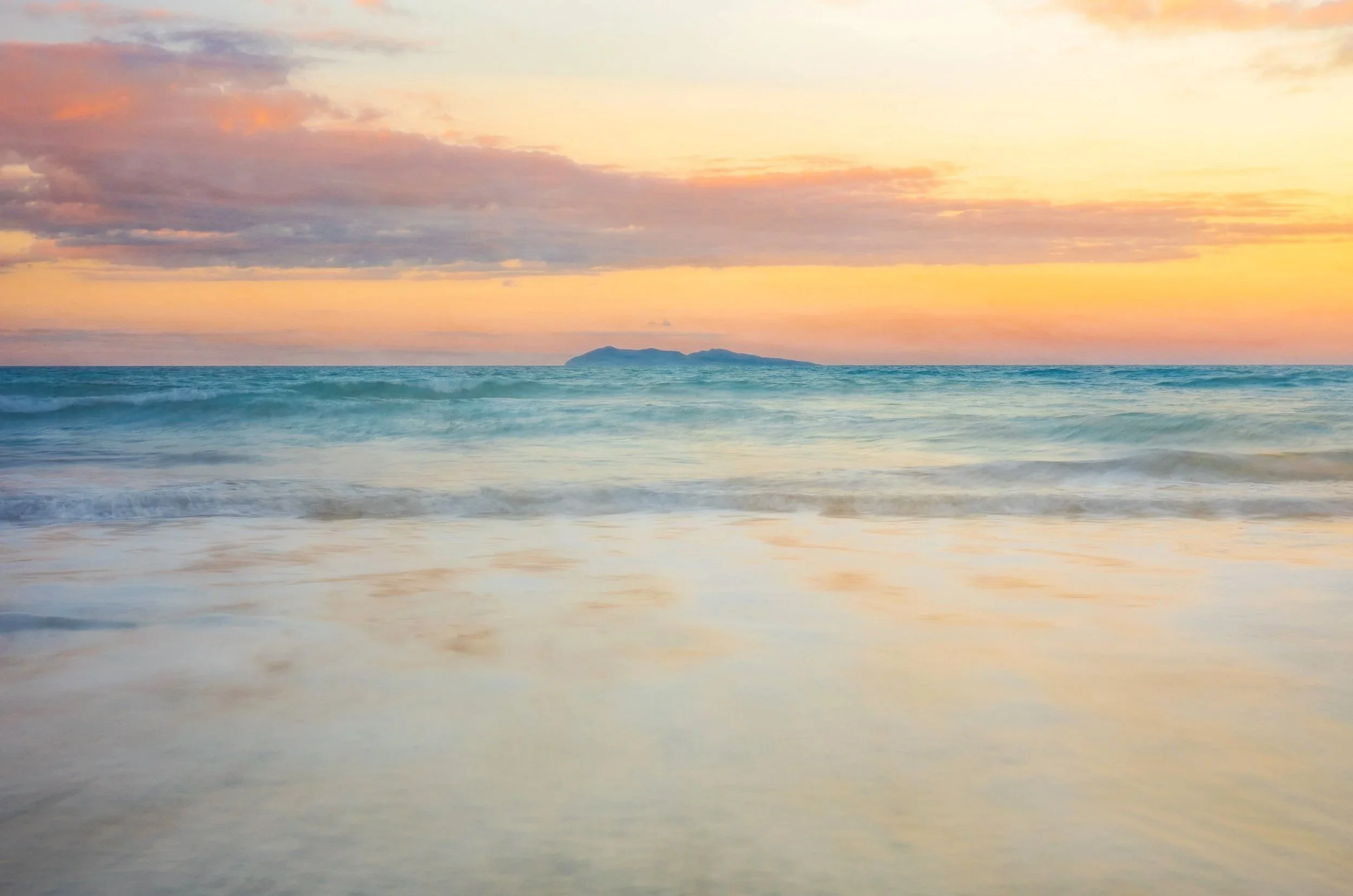 Sunset off Waihi Beach Wall Art