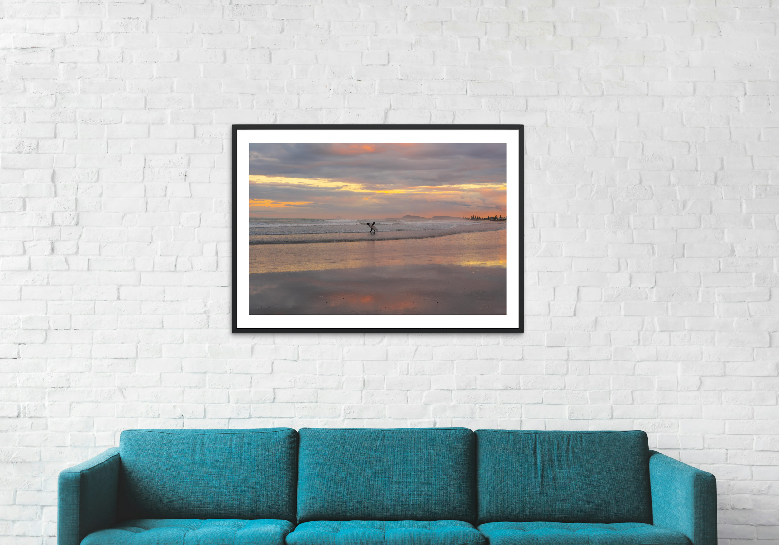 Sunset Surfer Print - Waihi Beach