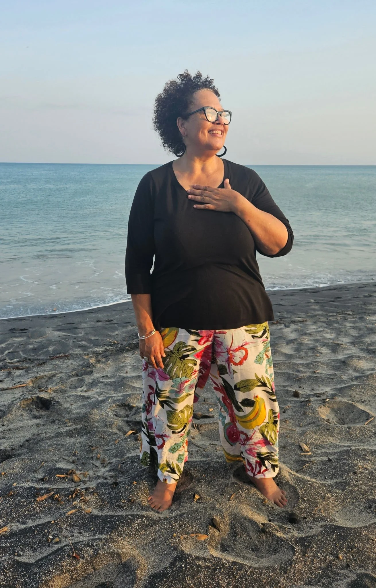On the beach in Panama