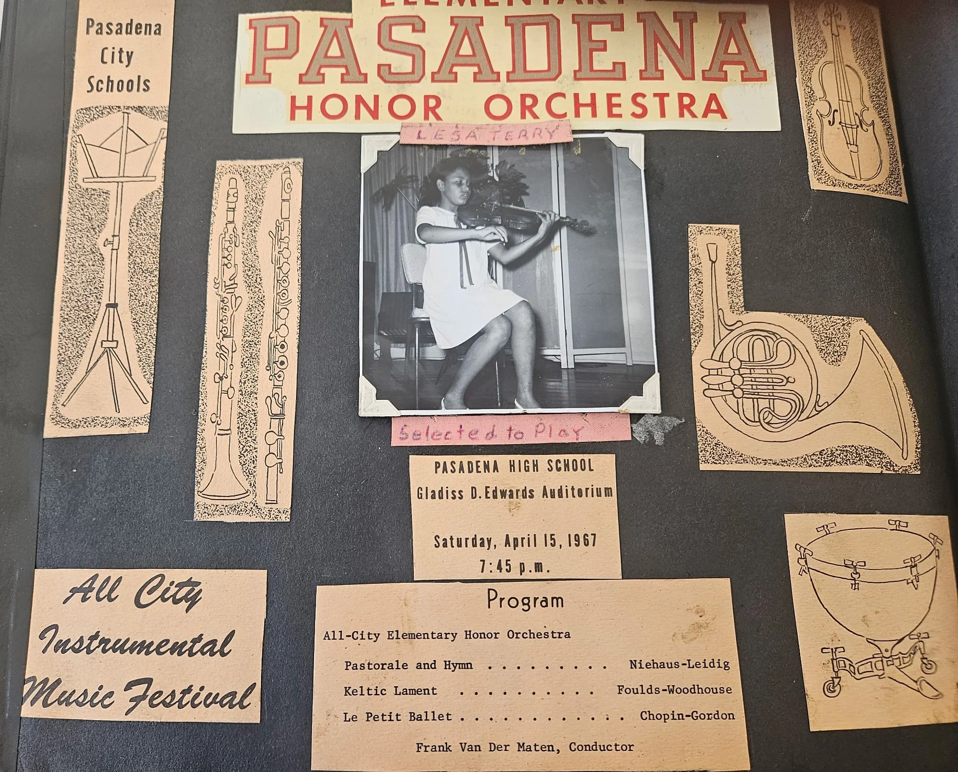 Pasadena High School Honor Orchestra, 1967