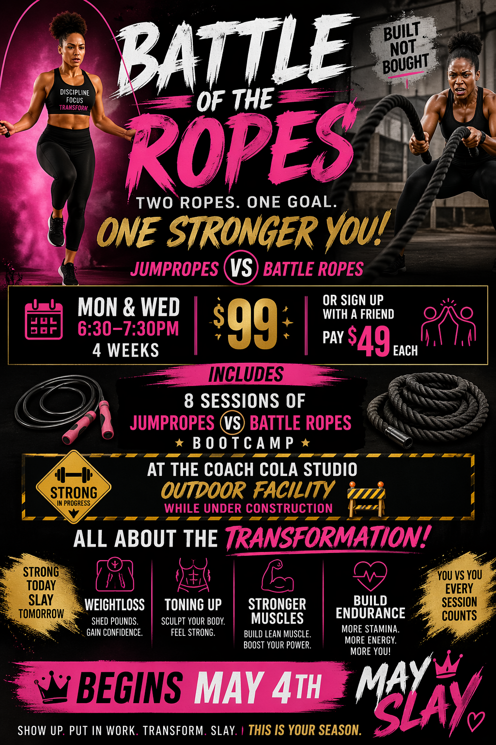 BATTLE OF THE ROPES: 4-WEEK TRANSFORMATION CHALLENGE