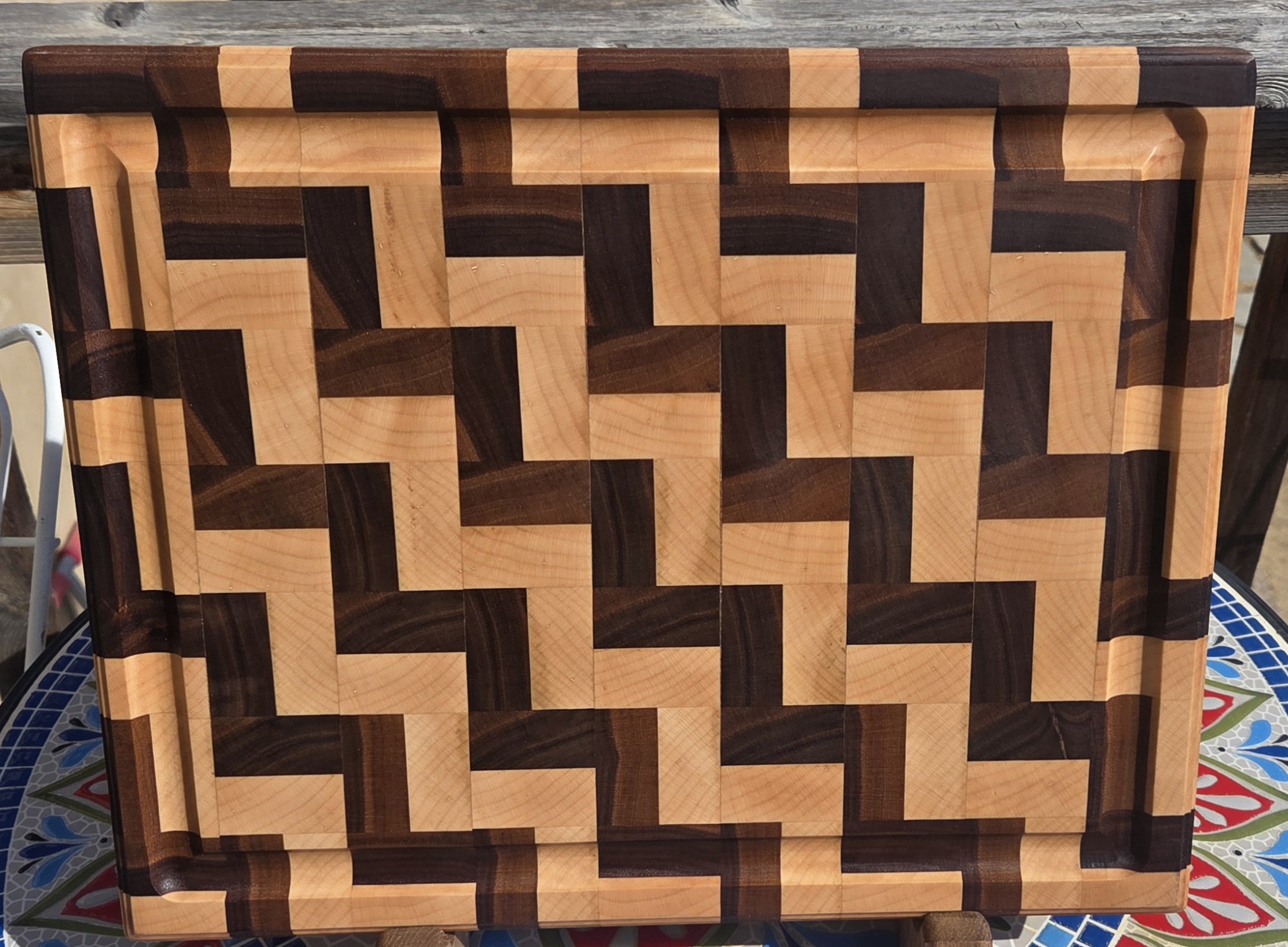 End Grain Infinite Stair Pattern
