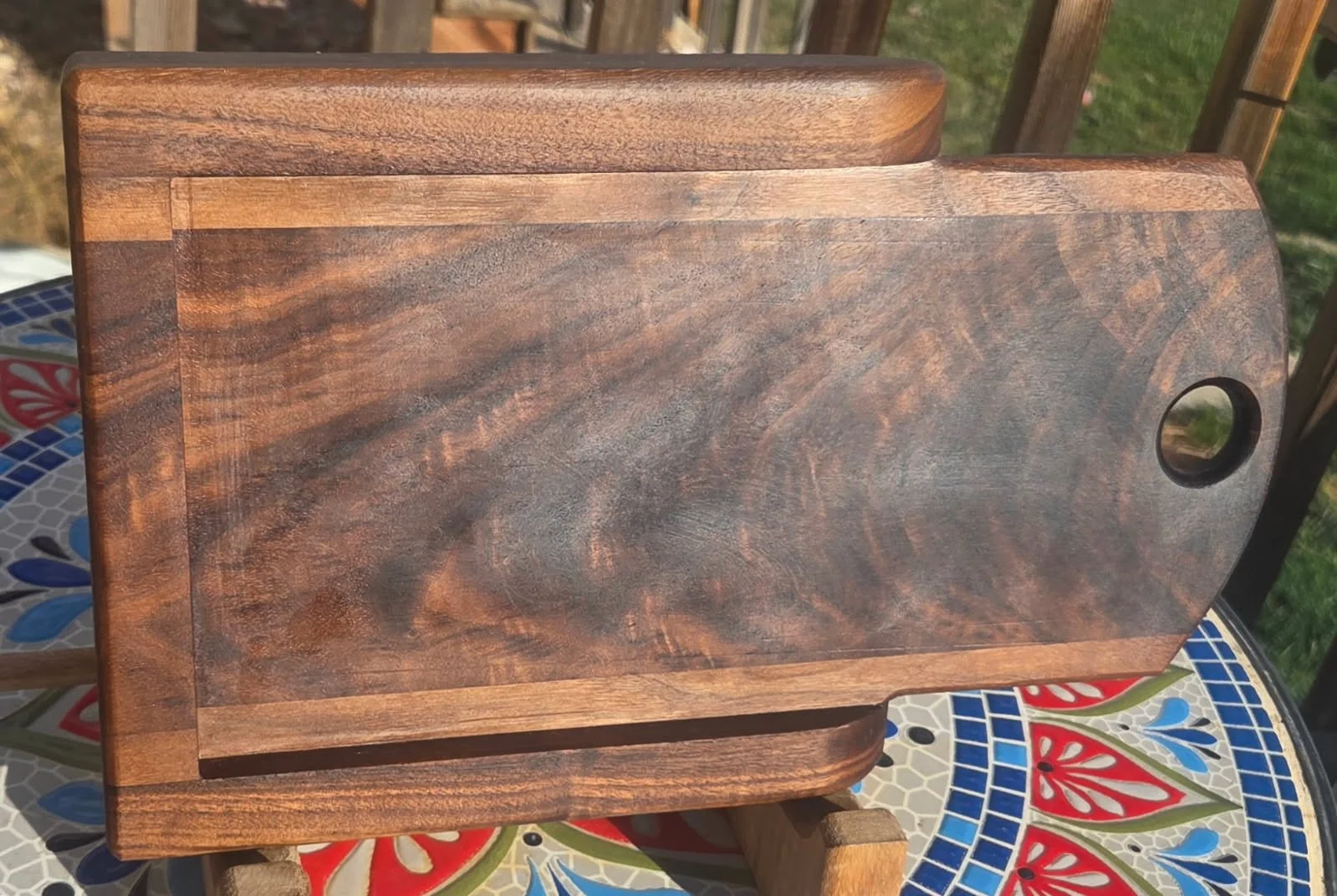 #59 Exquisite Double-Sided Walnut Bread Slicing Board
