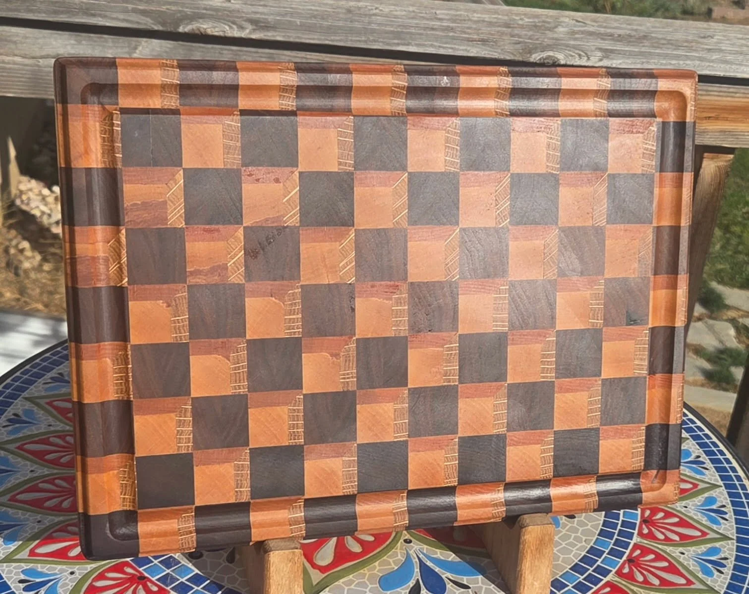 #62 Artisan Shadow Cube End Grain Cutting Board