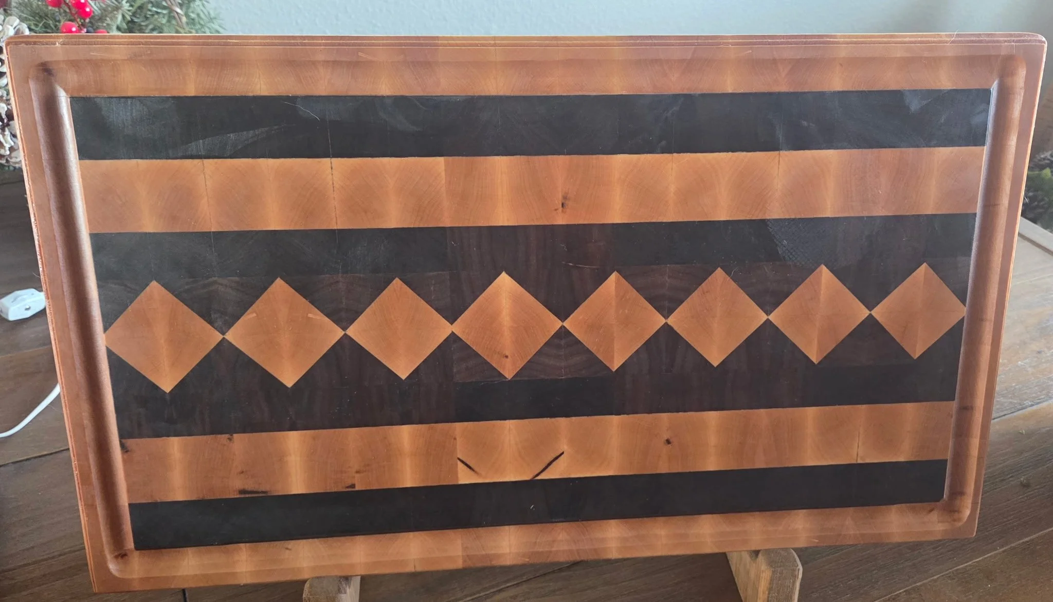 End Grain Diamond Pattern