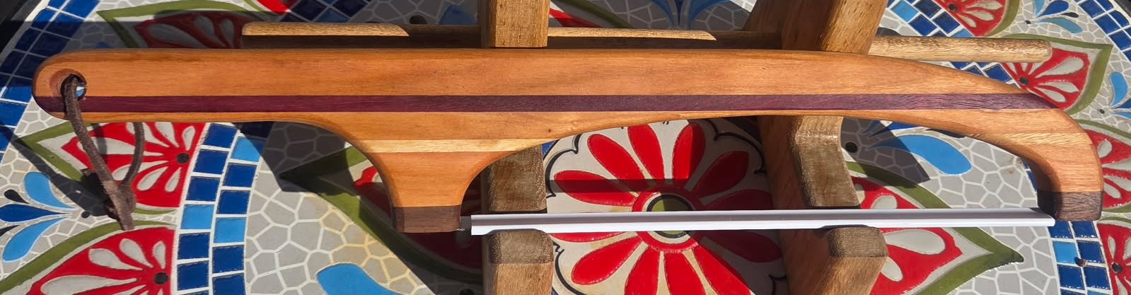 #56 Artisanal Multi-Wood Bread Slicing Knife