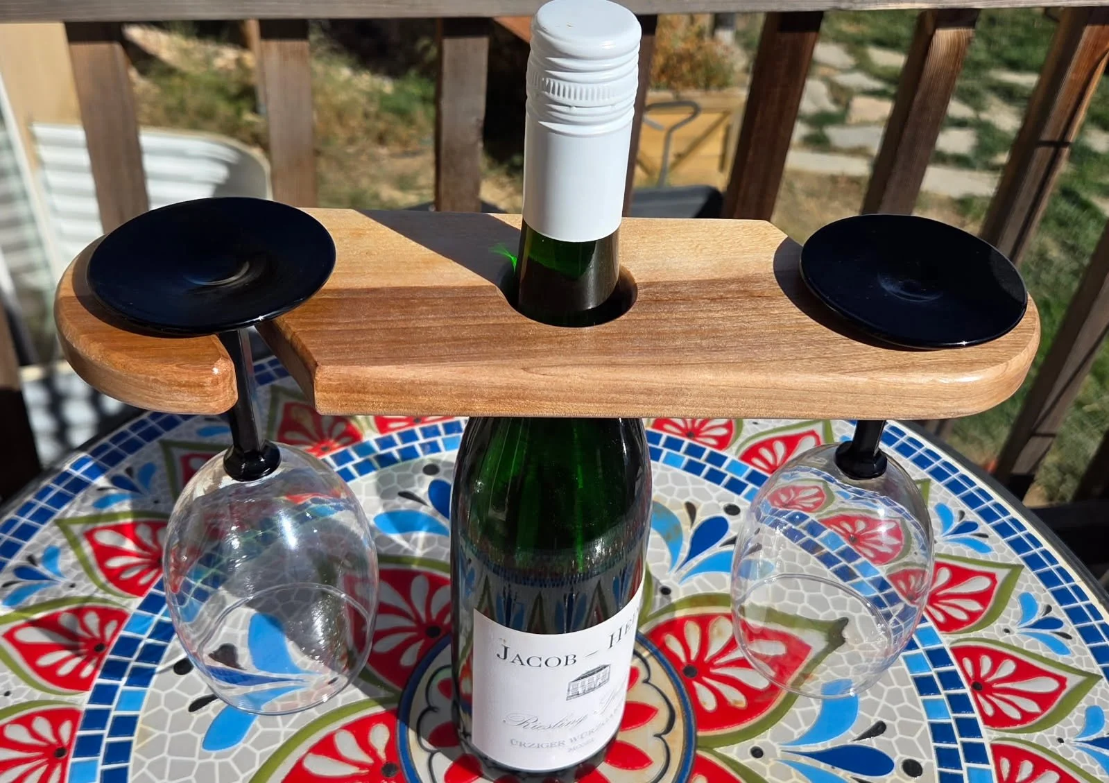 #49 Elegant Two-Tone Wine Glass Holder