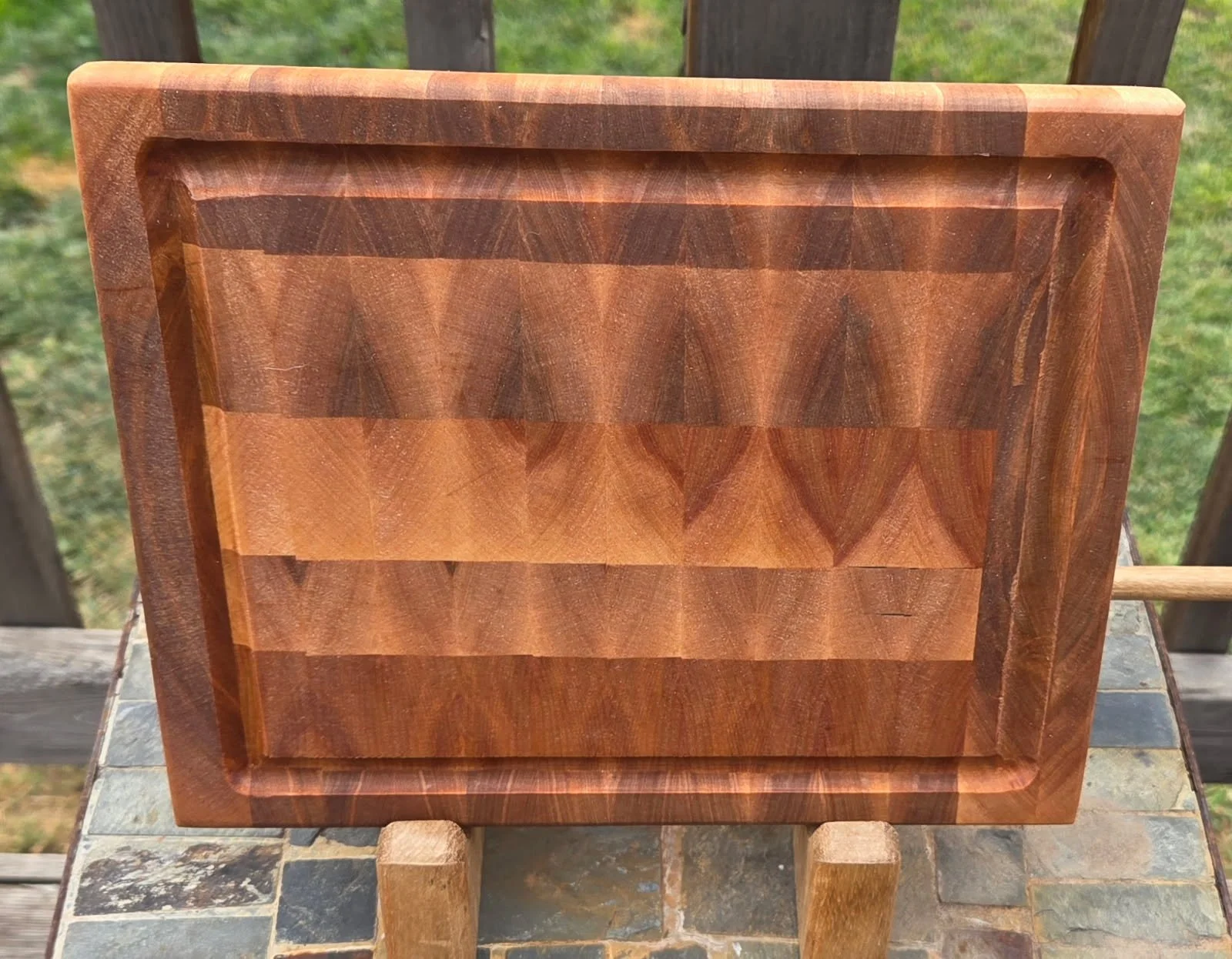 #31 End Grain Birch Steak Board with Juice Groove