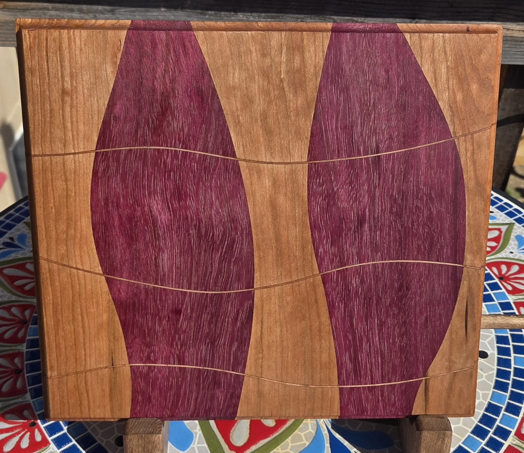 Edge Grain Cutting Board with Weave