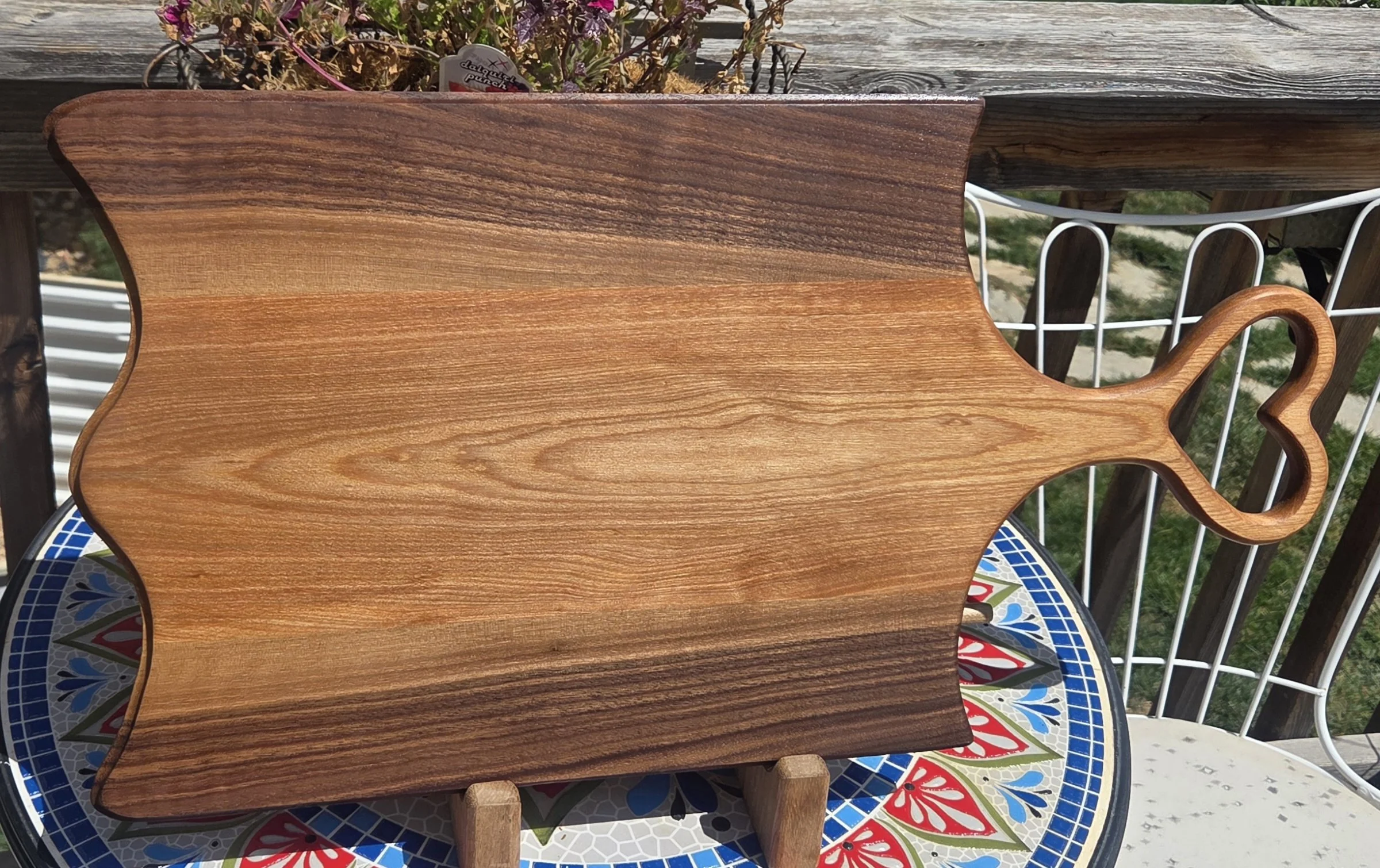 #5 Elegant Walnut Charcuterie Board with Artful Display