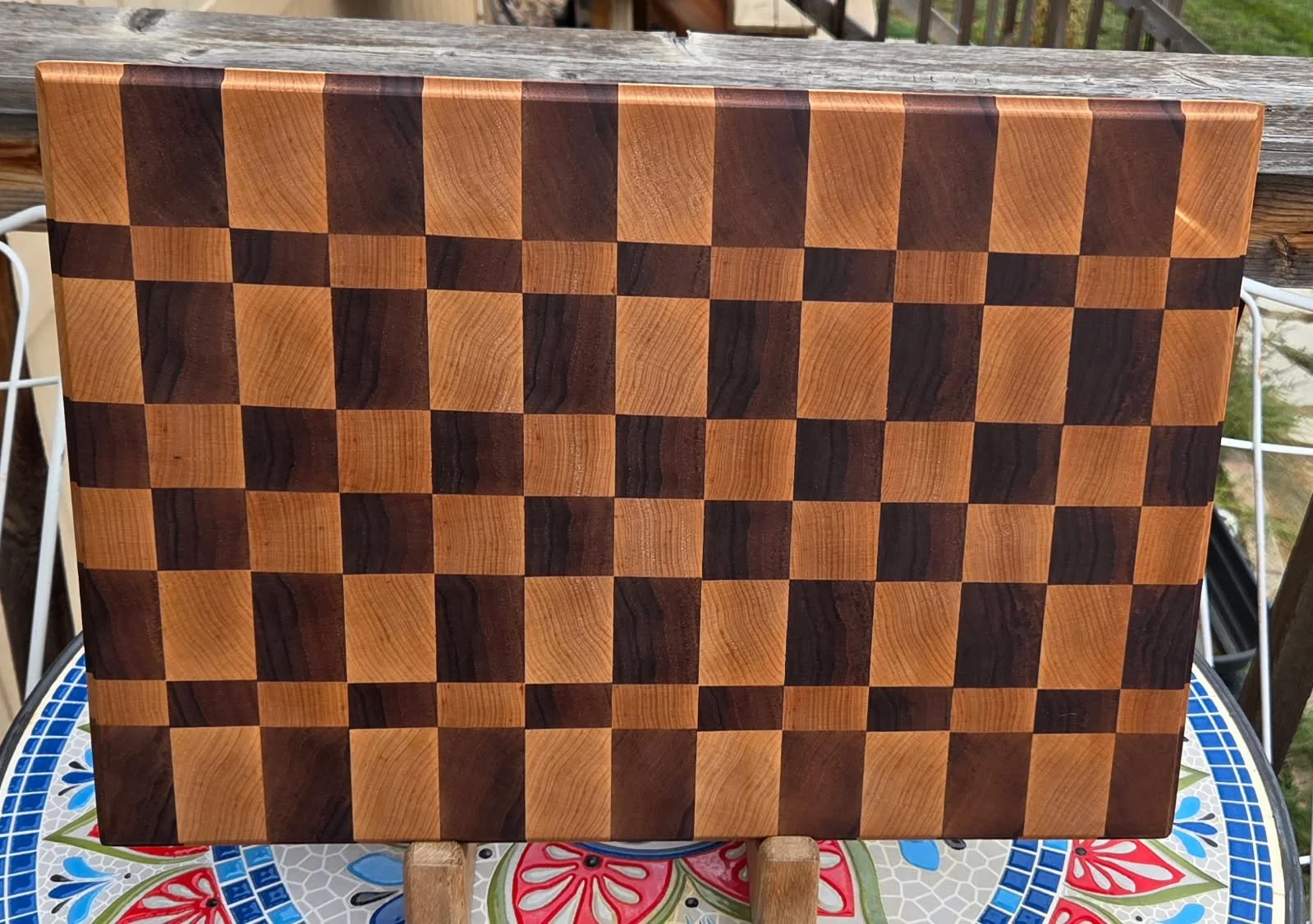 #39 Walnut & Maple End Grain Brisket Board