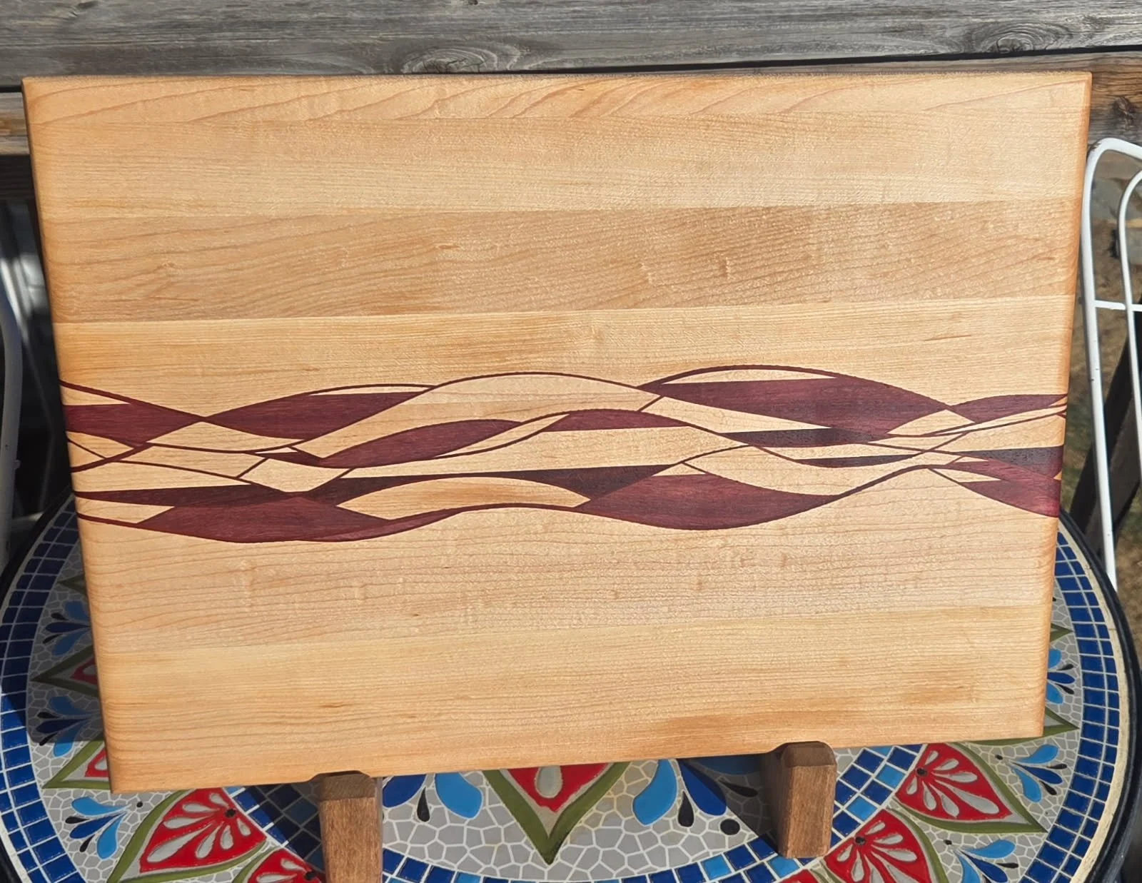 #38 Artisan Weave Hardwood Cutting Board