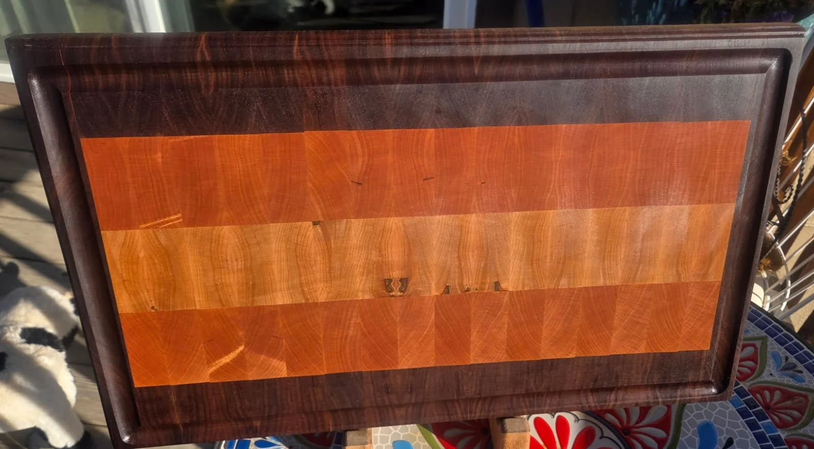 #6 End Grain Brisket Board - Walnut, Cherry & Maple#6