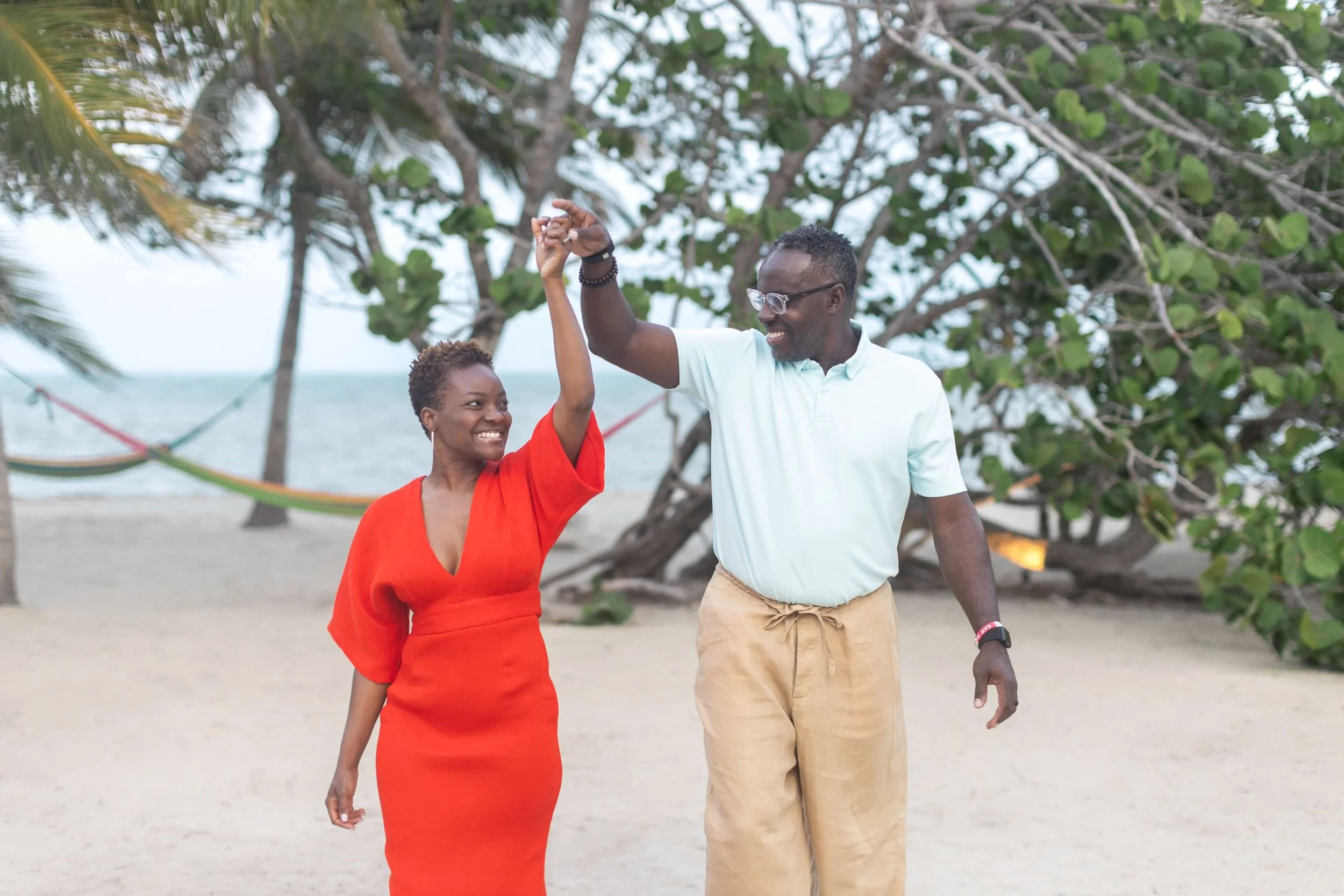 Belize retreat happy couple