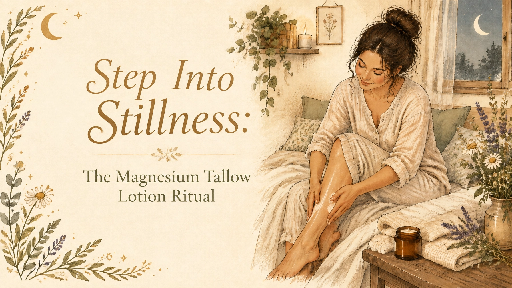 Step Into Stillness: The Magnesium Tallow Lotion Ritual