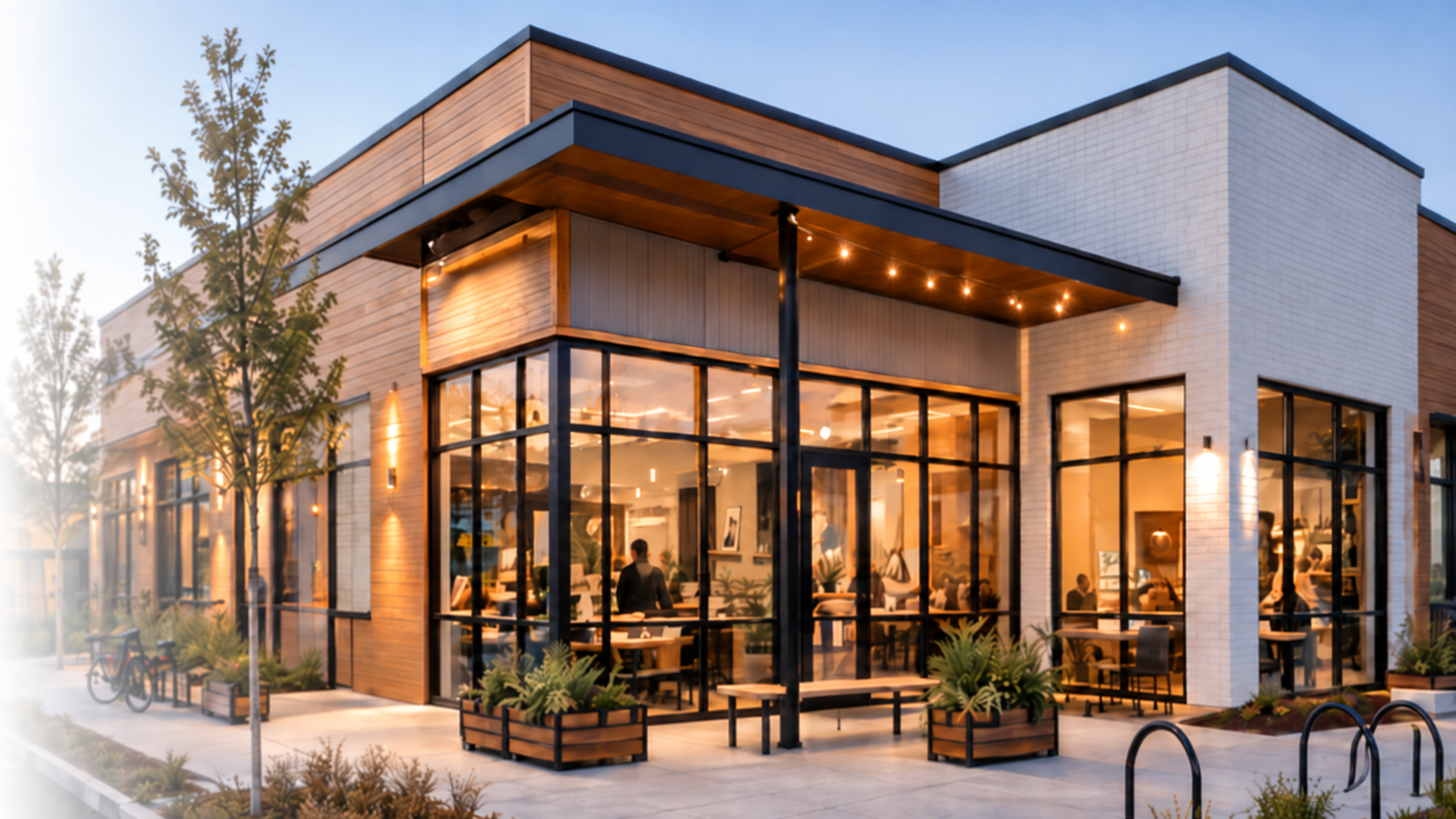 Commercial design of a local coffee shop in Vancouver Washington