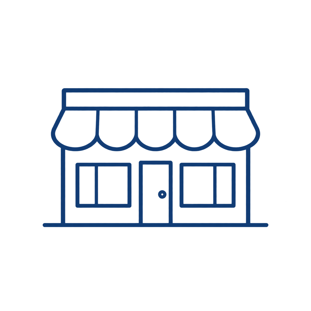 Commercial storefront icon symbolizing commercial tenant improvement.