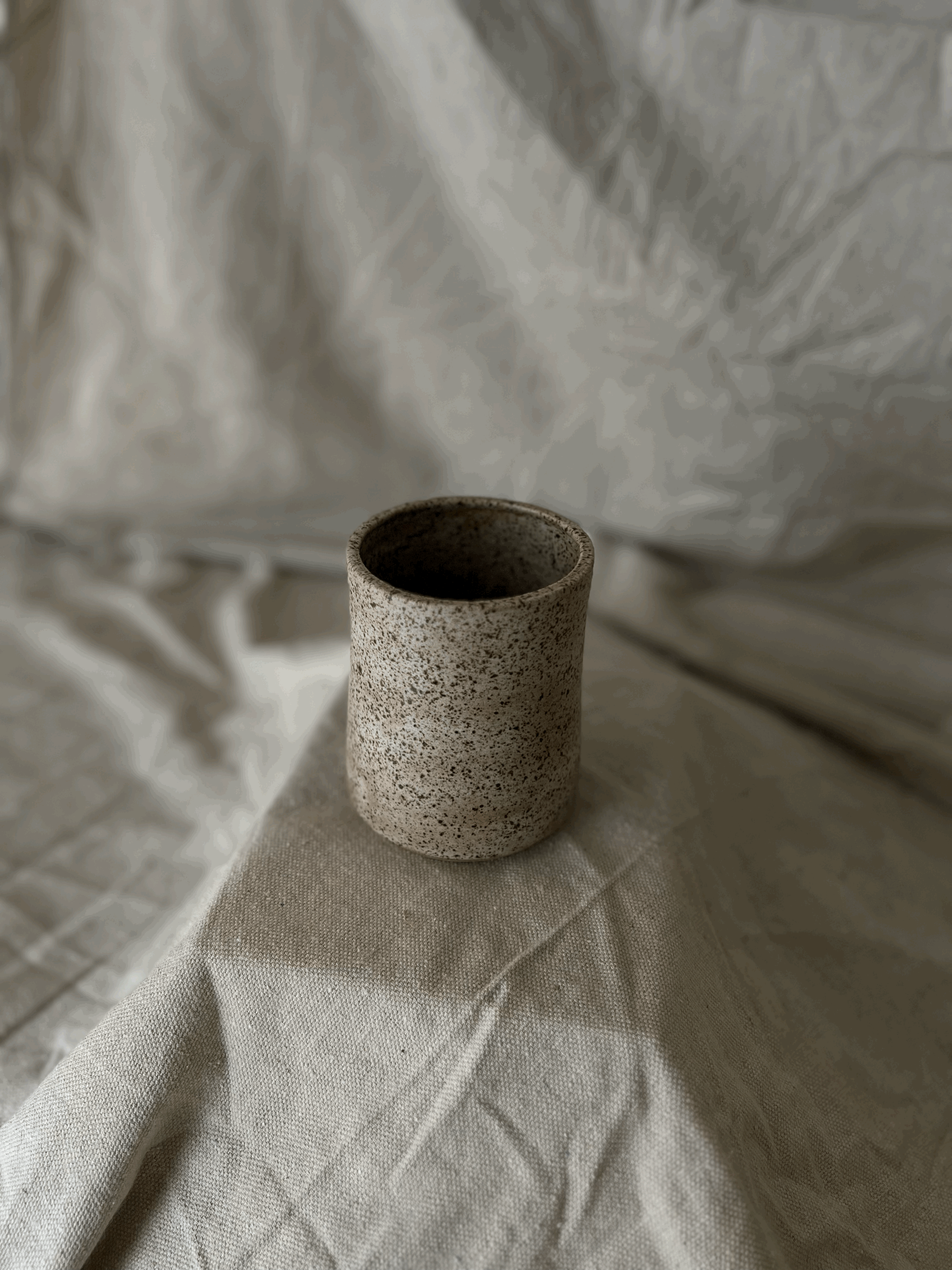 Sandy Speckles Cup - Speckled Clay