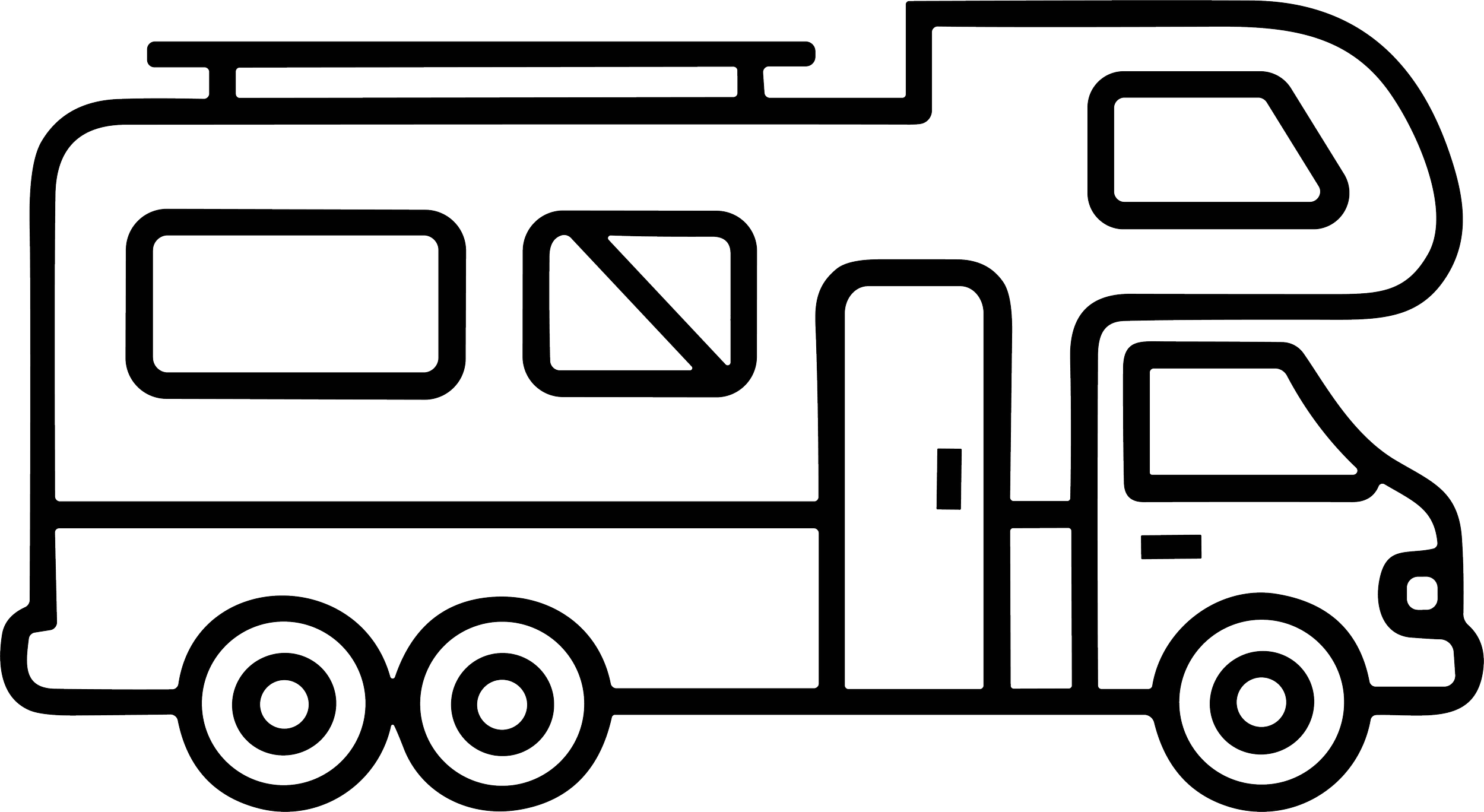 An RV motorhome icon