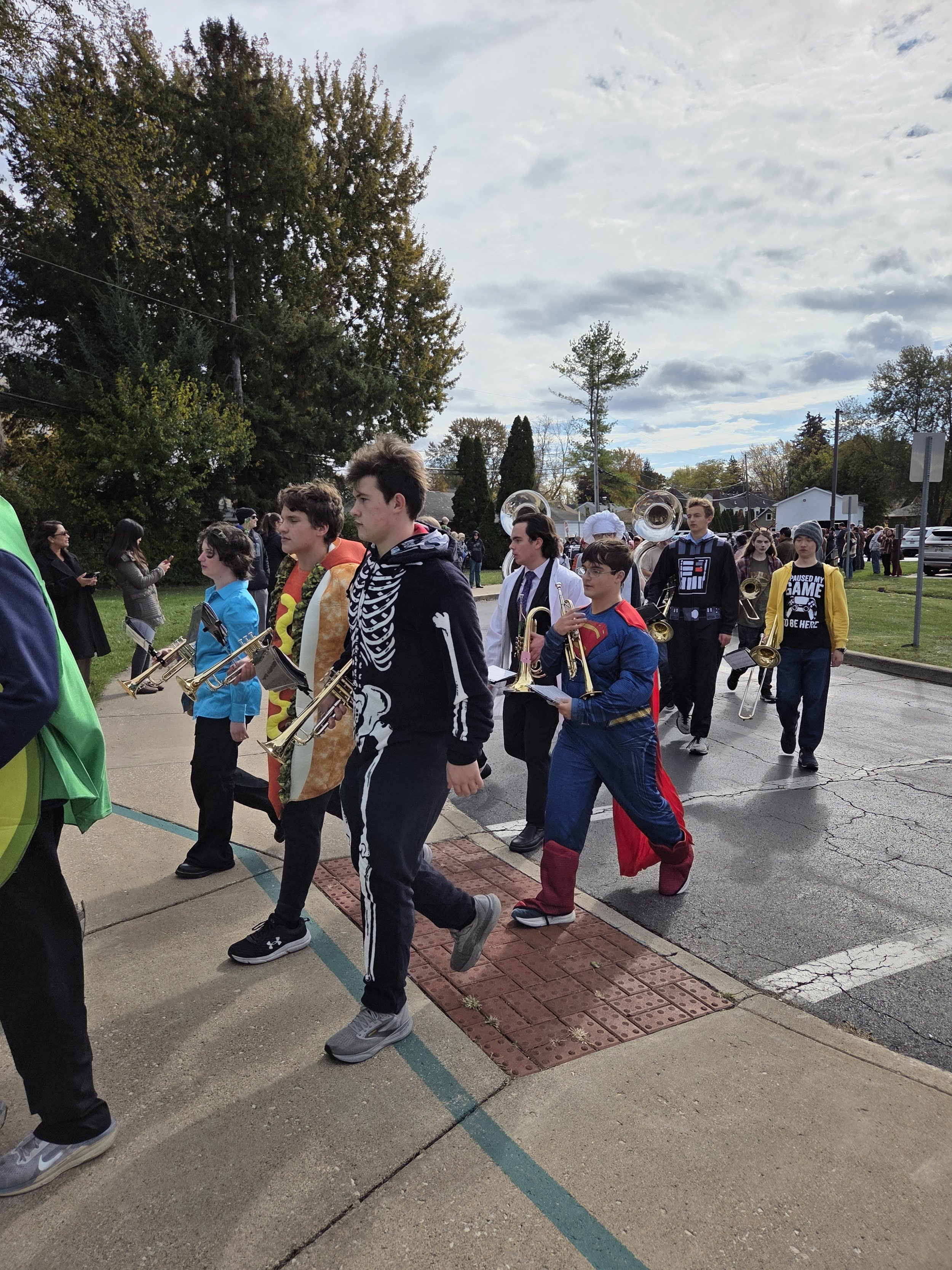 HS Band @ ES Halloween Parade